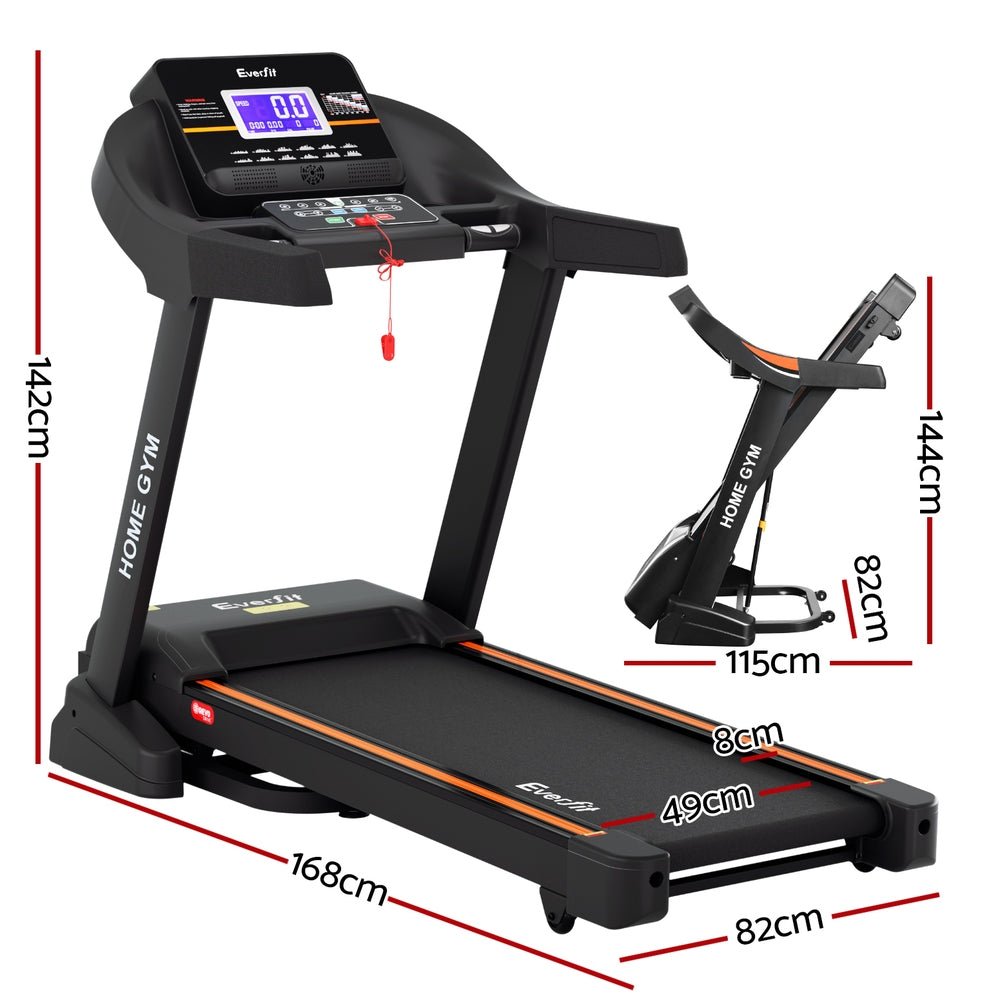 Treadmill Electric Auto Incline Home Gym Fitness Exercise Machine 490mm - Sports & Fitness > Exercise, Gym and Fitness - Rivercity House & Home Co. (ABN 18 642 972 209) - Affordable Modern Furniture Australia