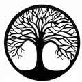 Tree of Life Metal Wall Art 99cm - Black