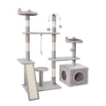 Tree Scratching Post Scratcher Tower Condo House Grey 135cm