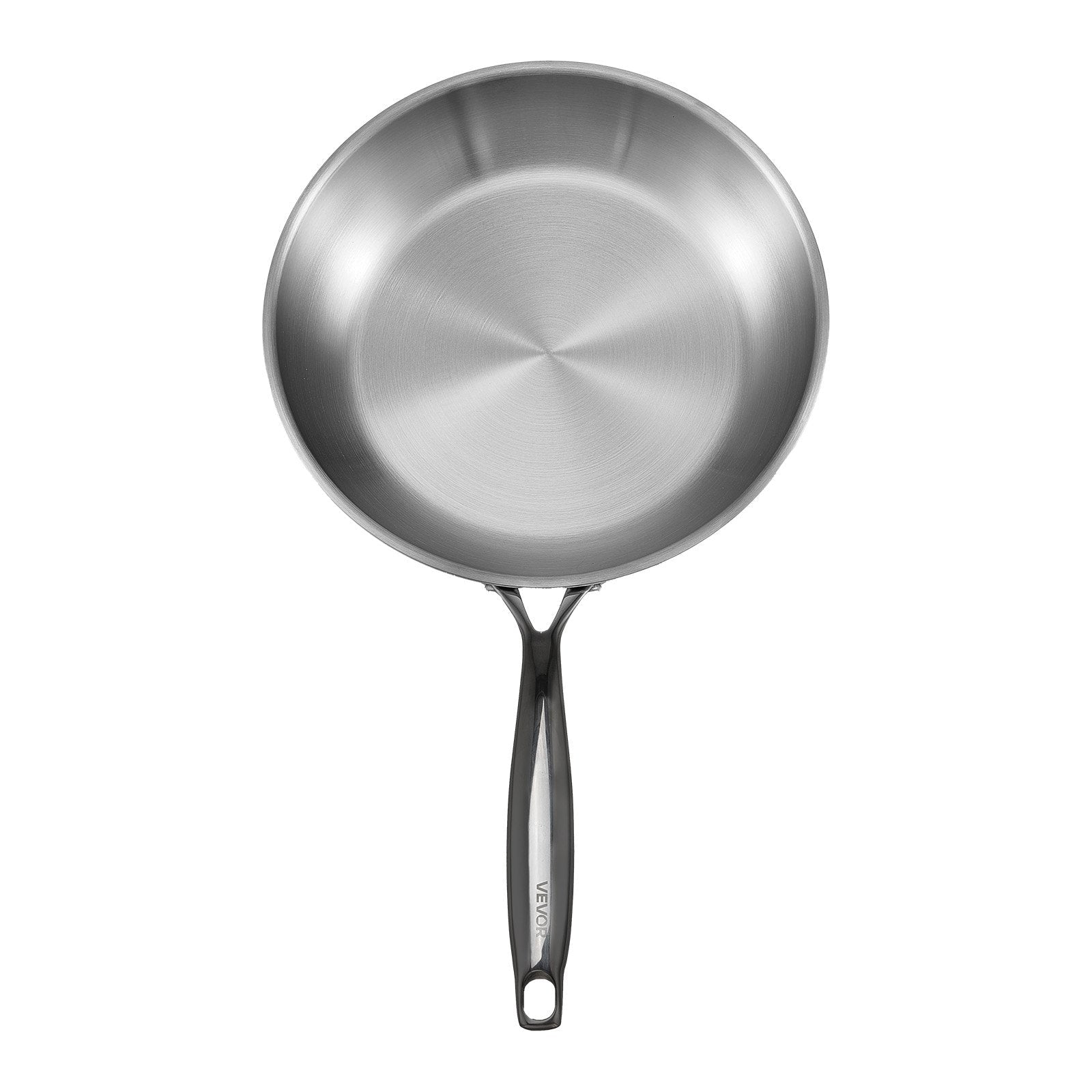 Tri - Ply Stainless Steel Frying Pan, 3 Piece (240, 280, 320 mm), Cooking Skillet with Heat - Resistant Handle, Chef's Kitchen Cookware, Oven, Gas, Electric, Induction, Dishwasher Compatible, Silver - Appliances > Kitchen Appliances > Food Warmers & Chafing Dishes - Rivercity House & Home Co. (ABN 18 642 972 209) - Affordable Modern Furniture Australia