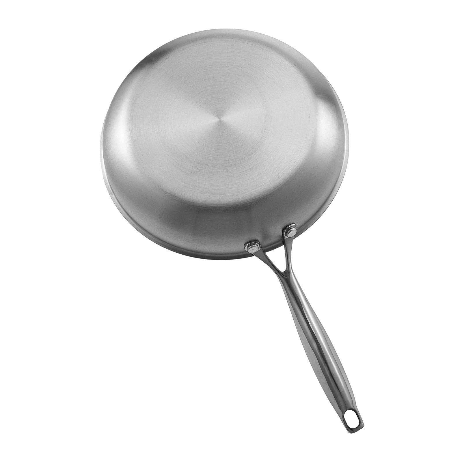 Tri - Ply Stainless Steel Frying Pan, 3 Piece (240, 280, 320 mm), Cooking Skillet with Heat - Resistant Handle, Chef's Kitchen Cookware, Oven, Gas, Electric, Induction, Dishwasher Compatible, Silver - Appliances > Kitchen Appliances > Food Warmers & Chafing Dishes - Rivercity House & Home Co. (ABN 18 642 972 209) - Affordable Modern Furniture Australia
