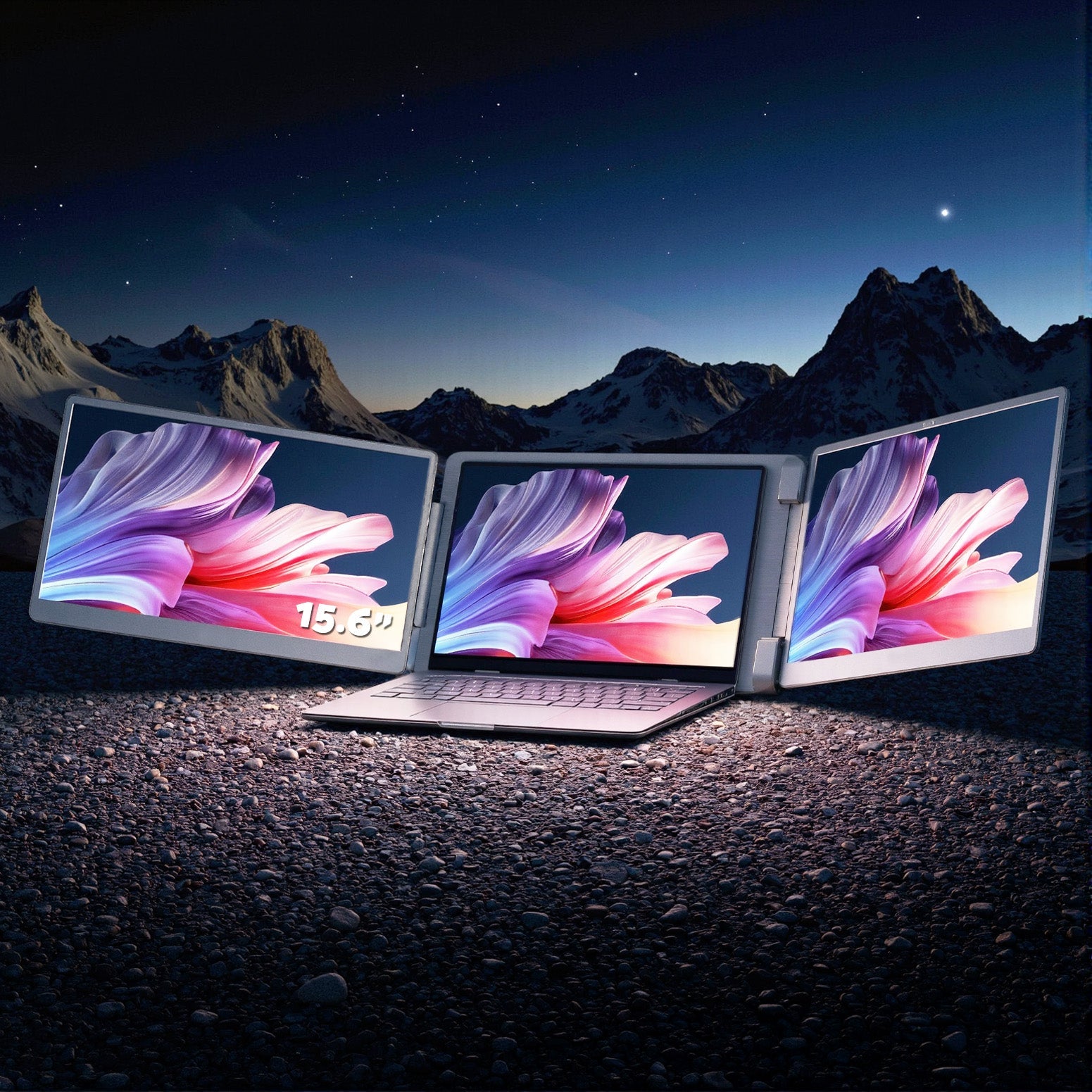 Triple Portable Monitor Laptop Screen Extender 15.6" Dual Display FHD IPS - Electronics > Computer Accessories > Computer Monitors & Accessories - Rivercity House & Home Co. (ABN 18 642 972 209) - Affordable Modern Furniture Australia