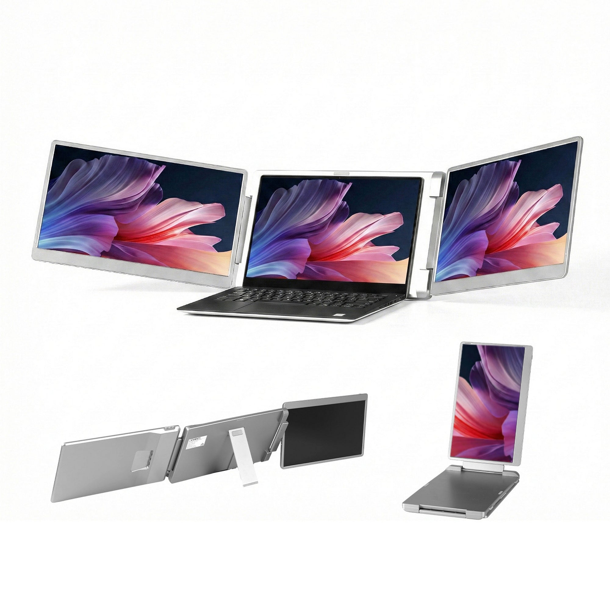 Triple Portable Monitor Laptop Screen Extender 15.6" Dual Display FHD IPS - Electronics > Computer Accessories > Computer Monitors & Accessories - Rivercity House & Home Co. (ABN 18 642 972 209) - Affordable Modern Furniture Australia