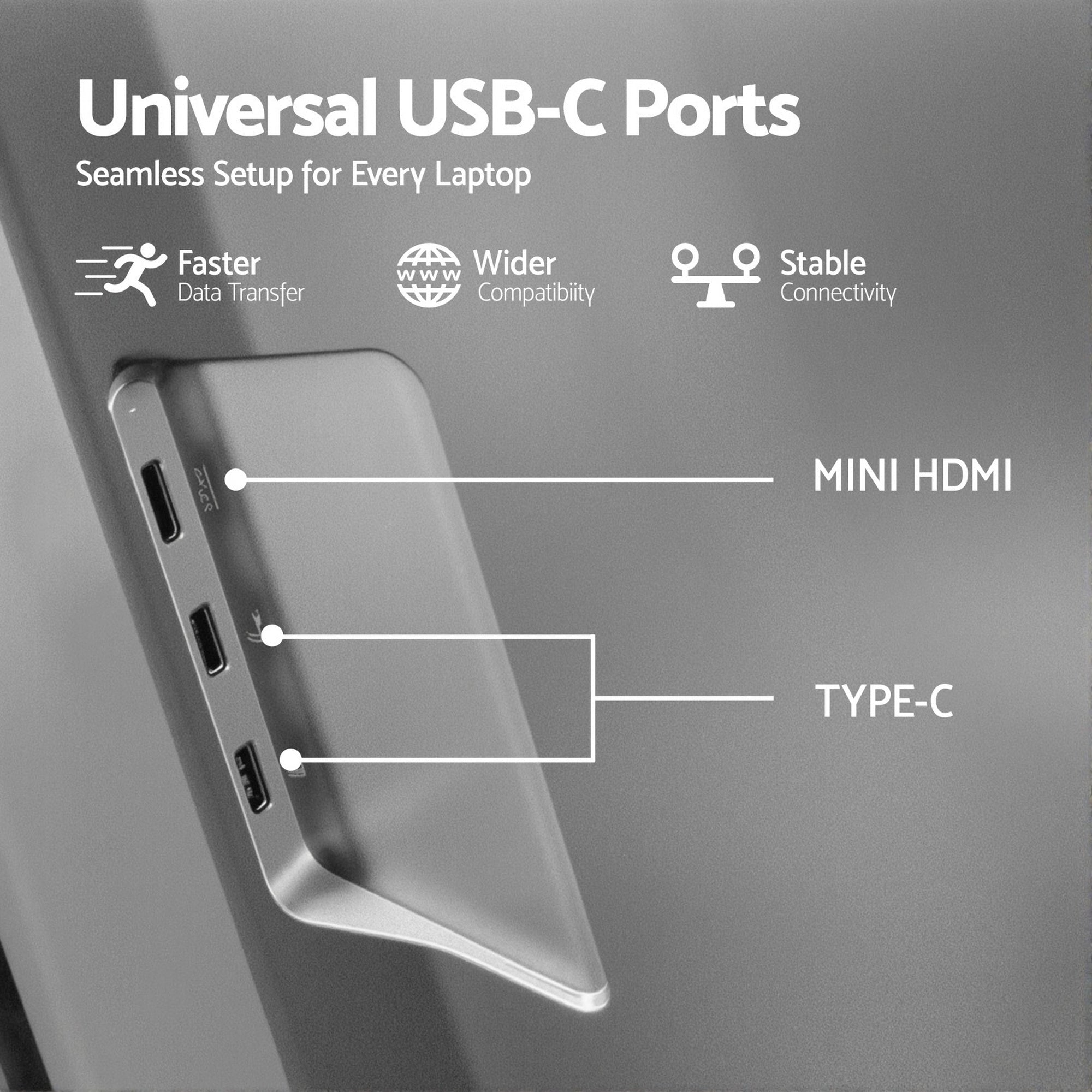 Triple Portable Monitor Laptop Screen Extender 15.6" Dual Display FHD IPS - Electronics > Computer Accessories > Computer Monitors & Accessories - Rivercity House & Home Co. (ABN 18 642 972 209) - Affordable Modern Furniture Australia