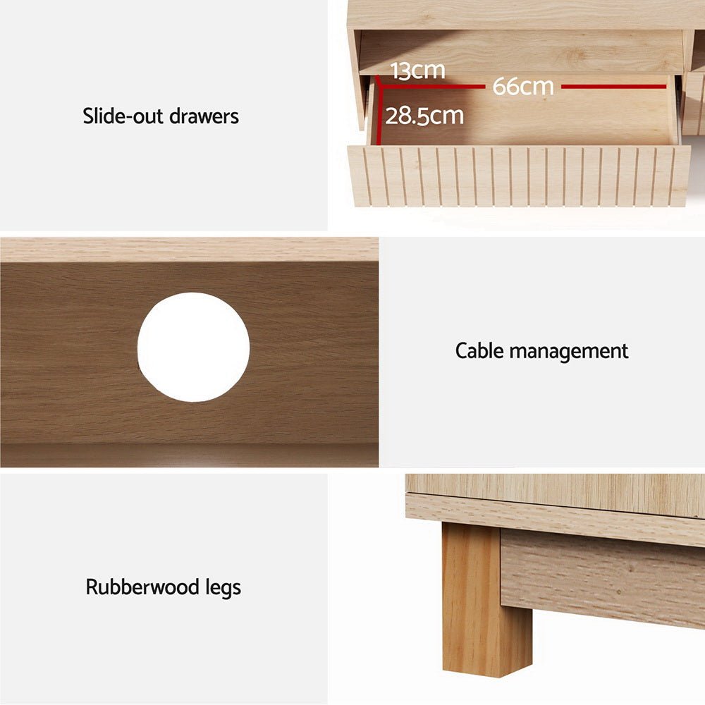 TV Cabinet Entertainment Unit Stand 150CM - Furniture > Living Room - Rivercity House & Home Co. (ABN 18 642 972 209) - Affordable Modern Furniture Australia