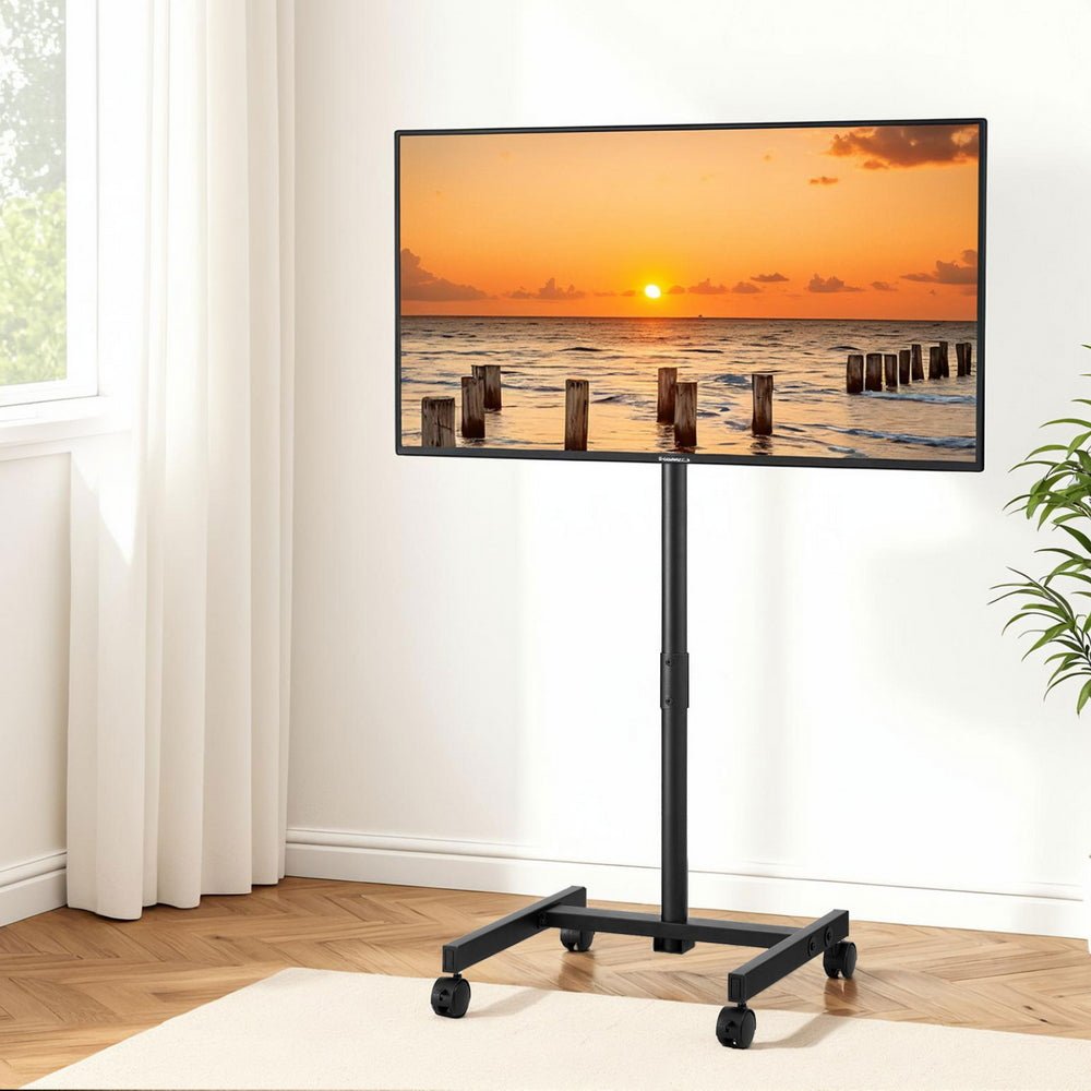 TV Stand 13 - 50" Universal Mobile Adjustable Height TV Stand with Wheels - Furniture > Living Room > TV Units - Rivercity House & Home Co. (ABN 18 642 972 209) - Affordable Modern Furniture Australia