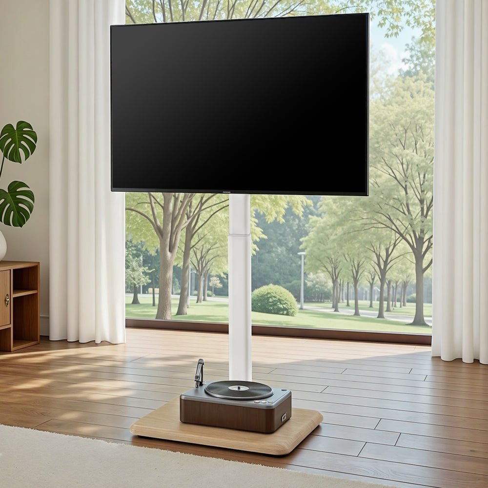 TV Stand 24 - 55" Swivel Height Adjustable Floor Mount for TVs - Furniture > Living Room > TV Units - Rivercity House & Home Co. (ABN 18 642 972 209) - Affordable Modern Furniture Australia