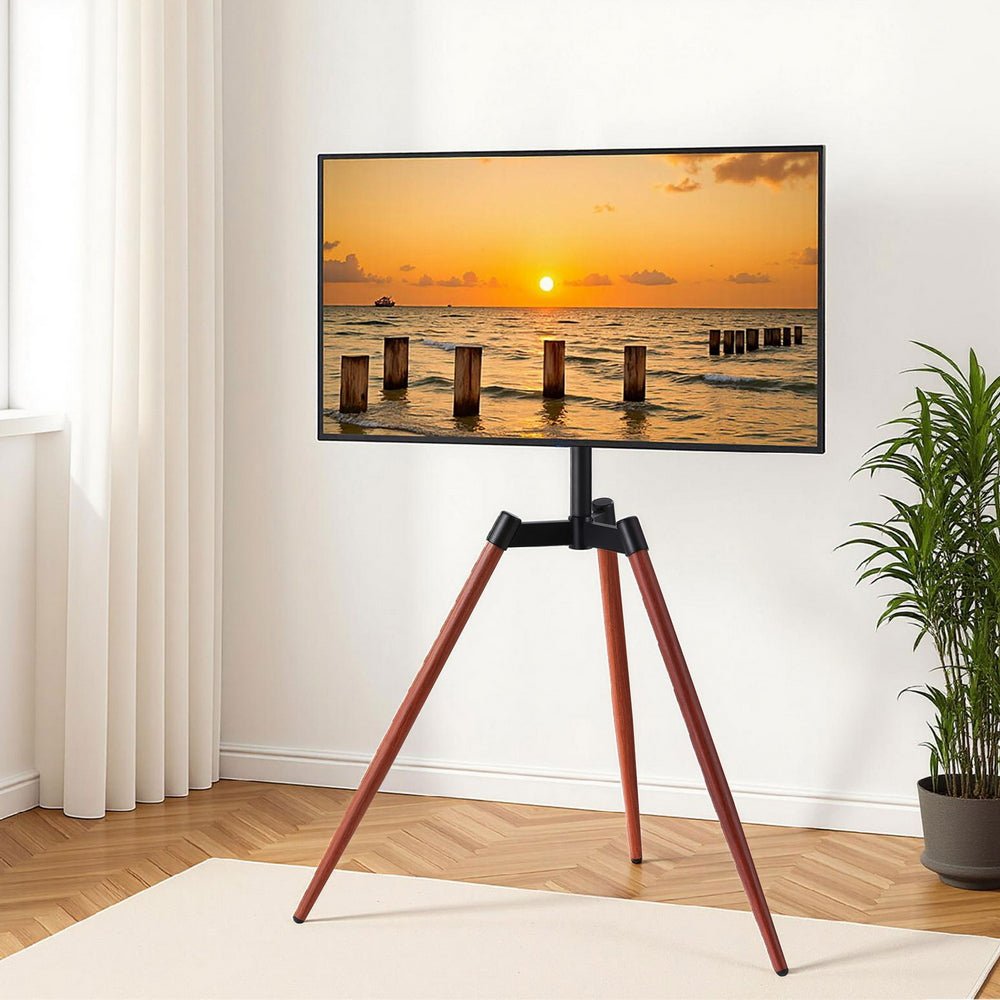 TV Stand 32 - 65 inch LED LCD Screen Wooden Tripod Easel Height Adjustable - Furniture > Living Room > TV Units - Rivercity House & Home Co. (ABN 18 642 972 209) - Affordable Modern Furniture Australia