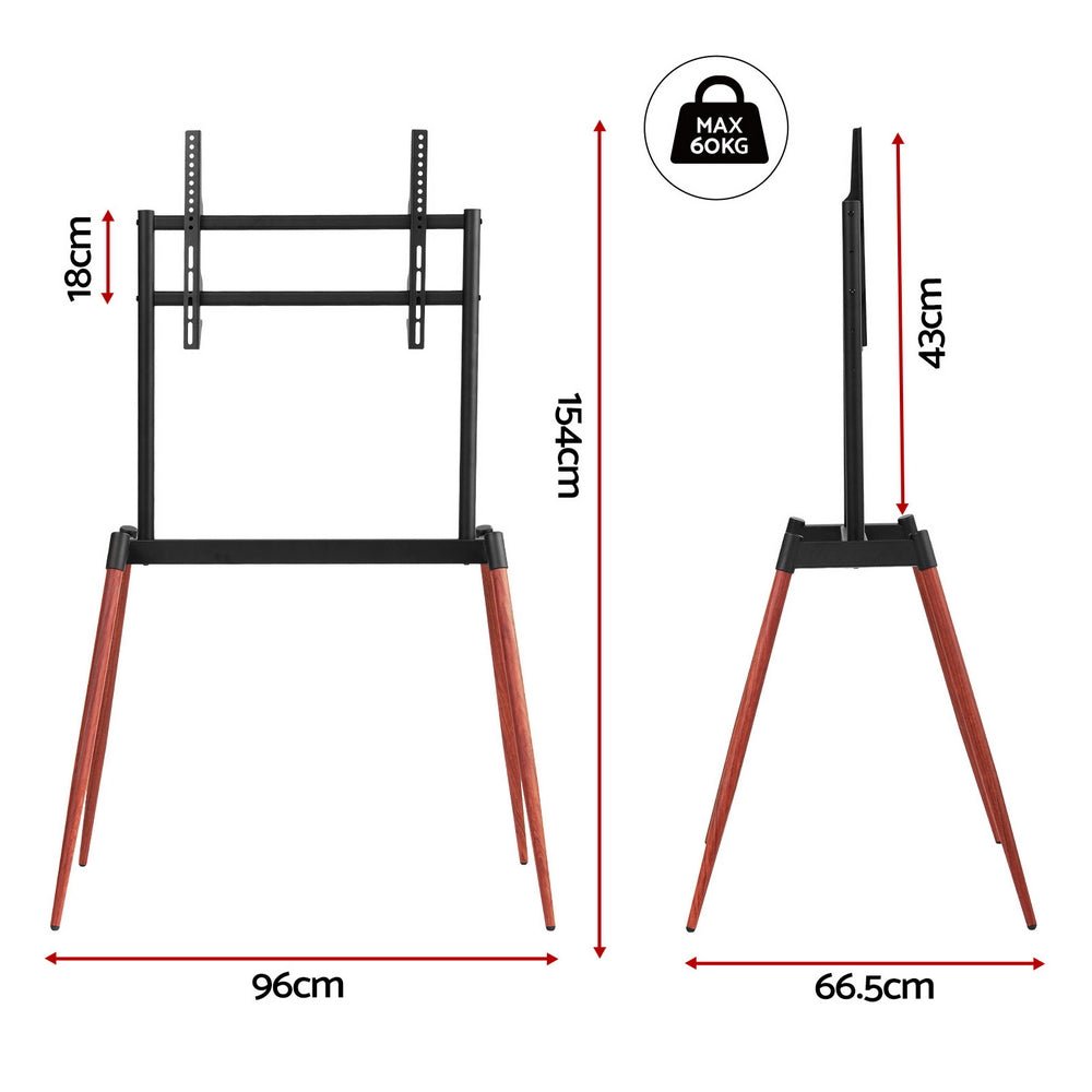 TV Stand 32 - 75 inch LED LCD Screen Wooden Floor Easel Height Adjustable - Furniture > Living Room > TV Units - Rivercity House & Home Co. (ABN 18 642 972 209) - Affordable Modern Furniture Australia
