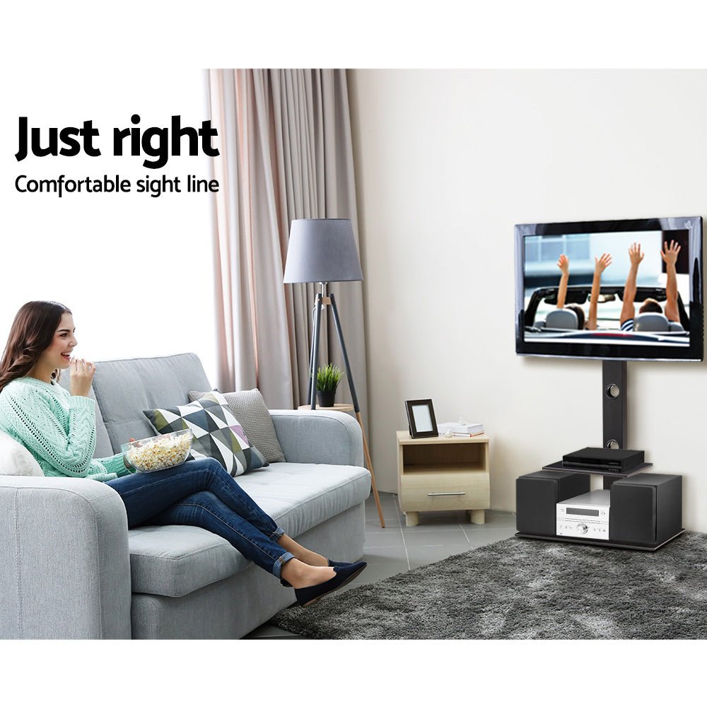 TV Stand Mount Bracket for 32" - 70" LED LCD 2 Tiers Storage Floor Shelf - Furniture > Living Room > TV Units - Rivercity House & Home Co. (ABN 18 642 972 209) - Affordable Modern Furniture Australia