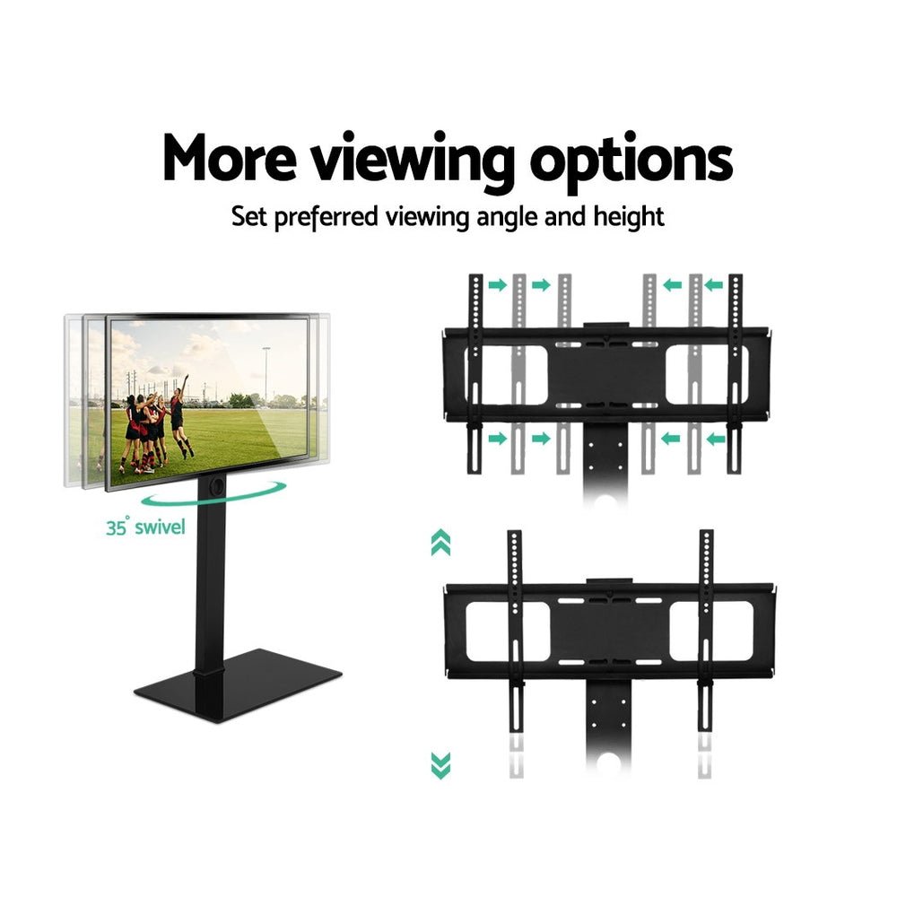 TV Stand Mount Bracket for 32" - 70" LED LCD Glass Storage Floor Shelf - Furniture > Living Room > TV Units - Rivercity House & Home Co. (ABN 18 642 972 209) - Affordable Modern Furniture Australia