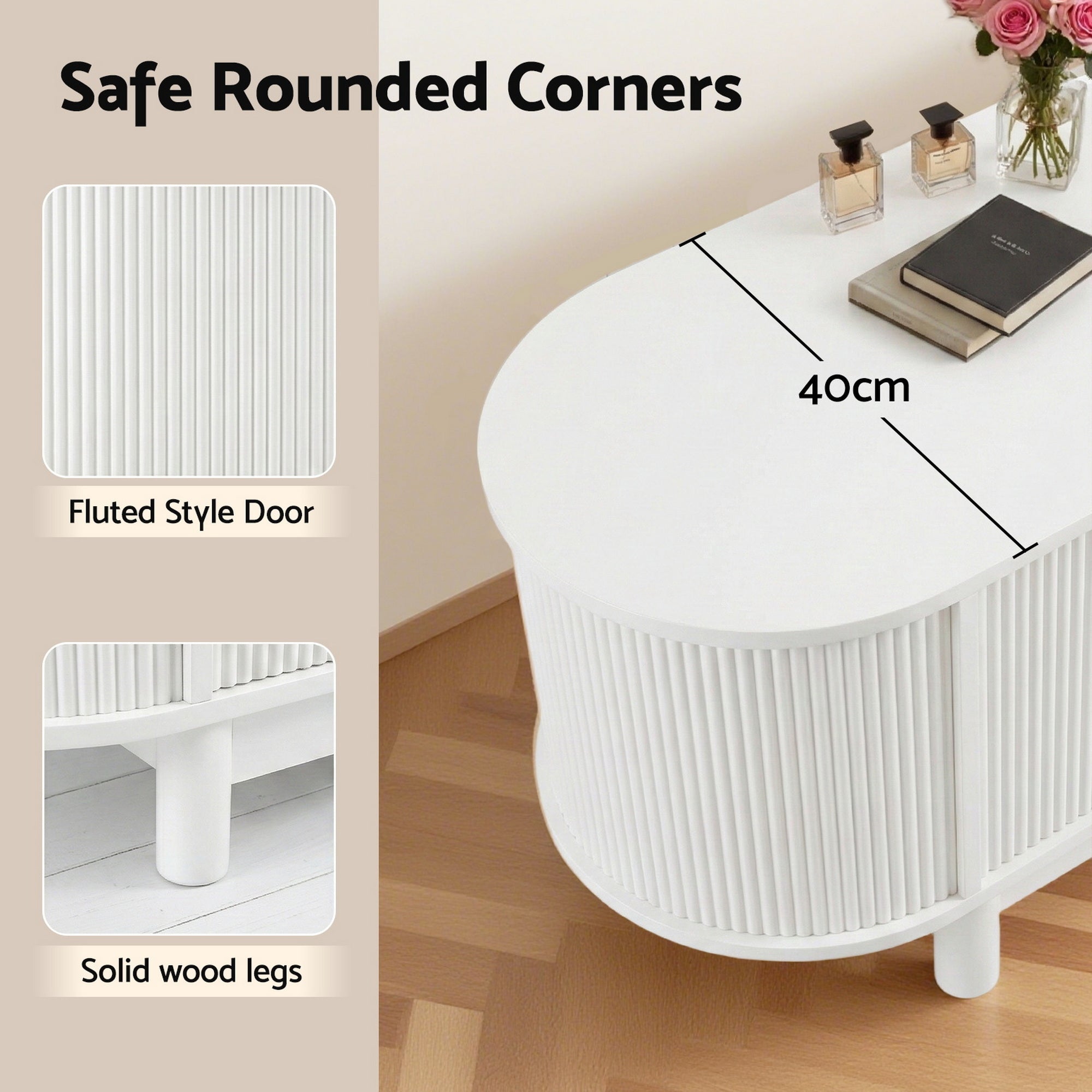 TV Unit Entertainment Unit Storage Cabinet 160cm White - Furniture > Living Room > TV Units - Rivercity House & Home Co. (ABN 18 642 972 209) - Affordable Modern Furniture Australia