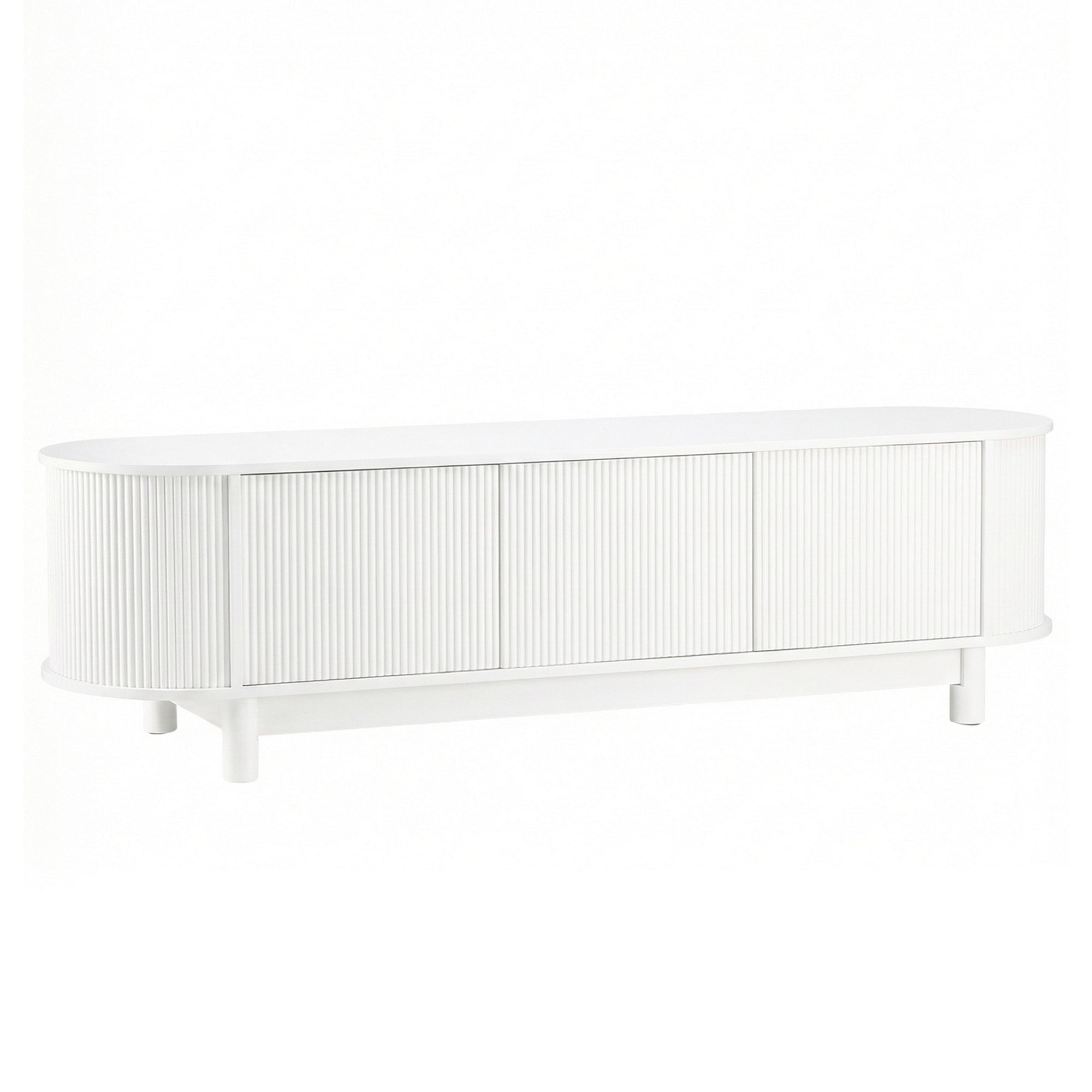 TV Unit Entertainment Unit Storage Cabinet 160cm White - Furniture > Living Room > TV Units - Rivercity House & Home Co. (ABN 18 642 972 209) - Affordable Modern Furniture Australia