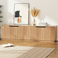 180cm TV Entertainment Unit Storage Cabinet with Adjustable Shelves - Pine