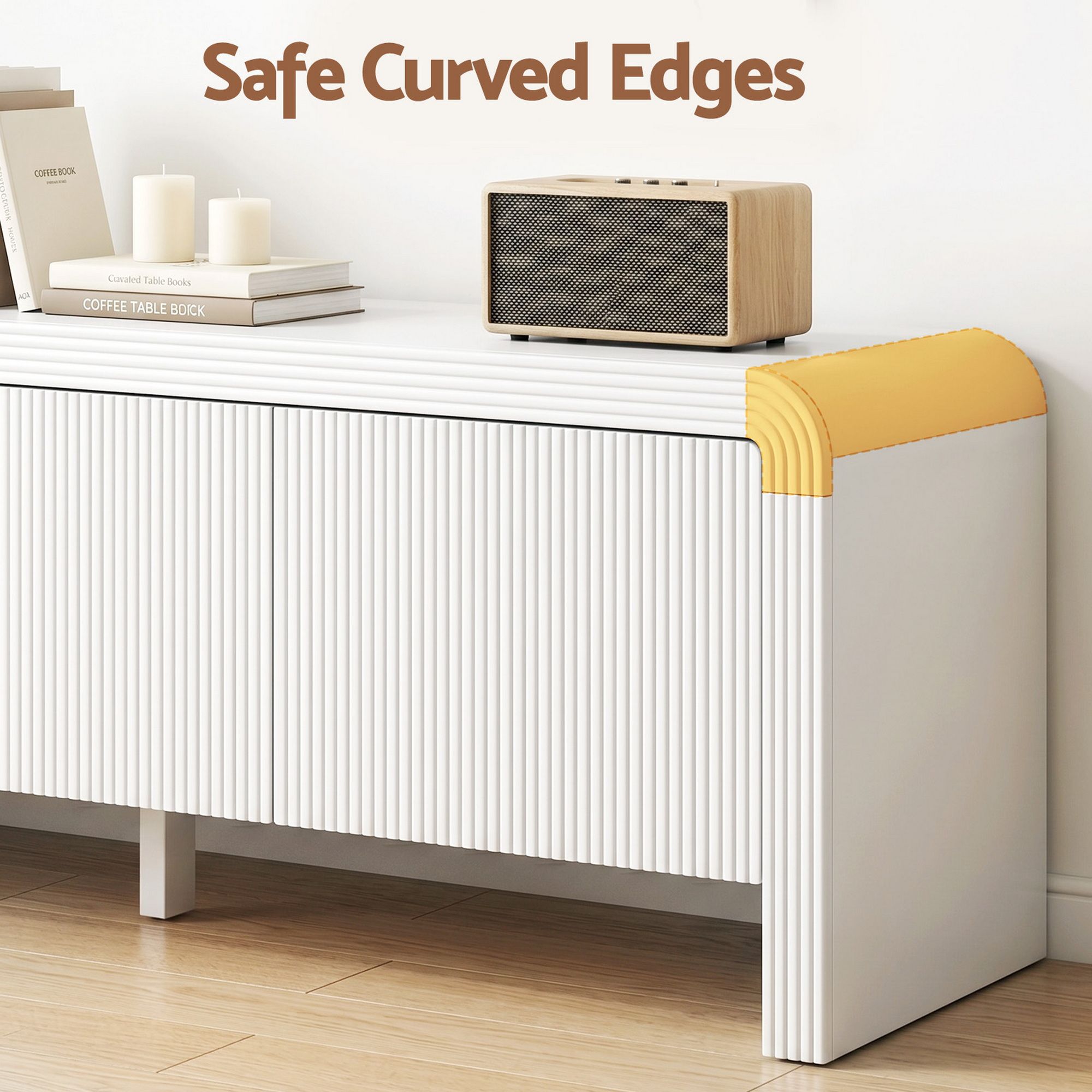 TV Unit Entertainment Unit Storage Cabinet 180cm White - Furniture > Living Room > TV Units - Rivercity House & Home Co. (ABN 18 642 972 209) - Affordable Modern Furniture Australia