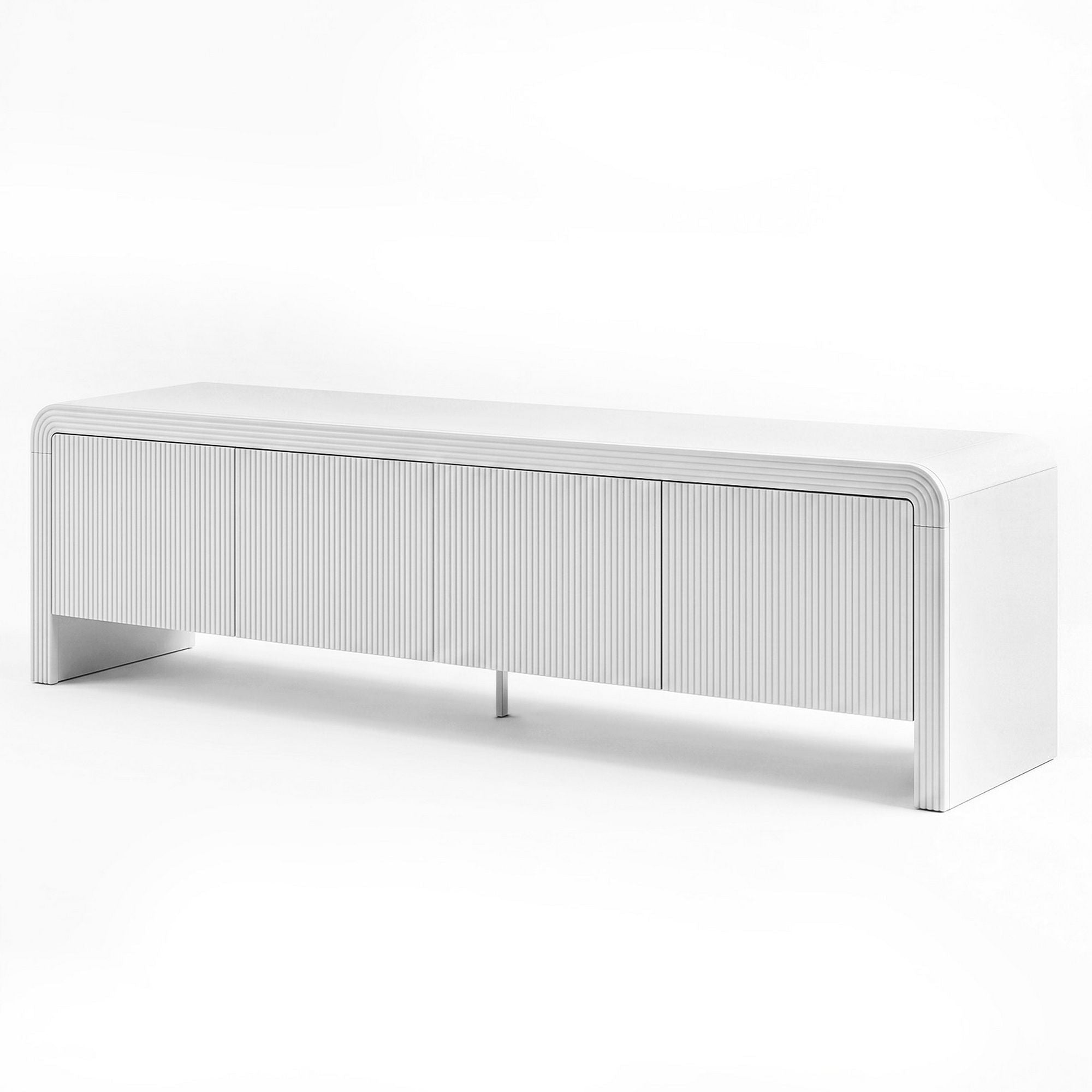 TV Unit Entertainment Unit Storage Cabinet 180cm White - Furniture > Living Room > TV Units - Rivercity House & Home Co. (ABN 18 642 972 209) - Affordable Modern Furniture Australia