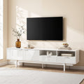 TV Unit Entertainment Unit Storage Cabinet Drawer 200cm White