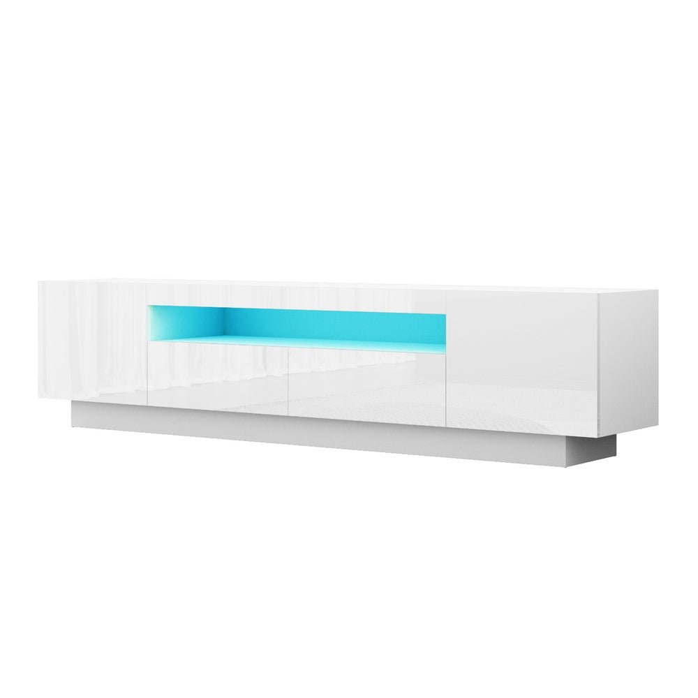 TV Unit Entertainment Unit Storage Drawer RGB LED 180cm White - Furniture > Living Room > TV Units - Rivercity House & Home Co. (ABN 18 642 972 209) - Affordable Modern Furniture Australia