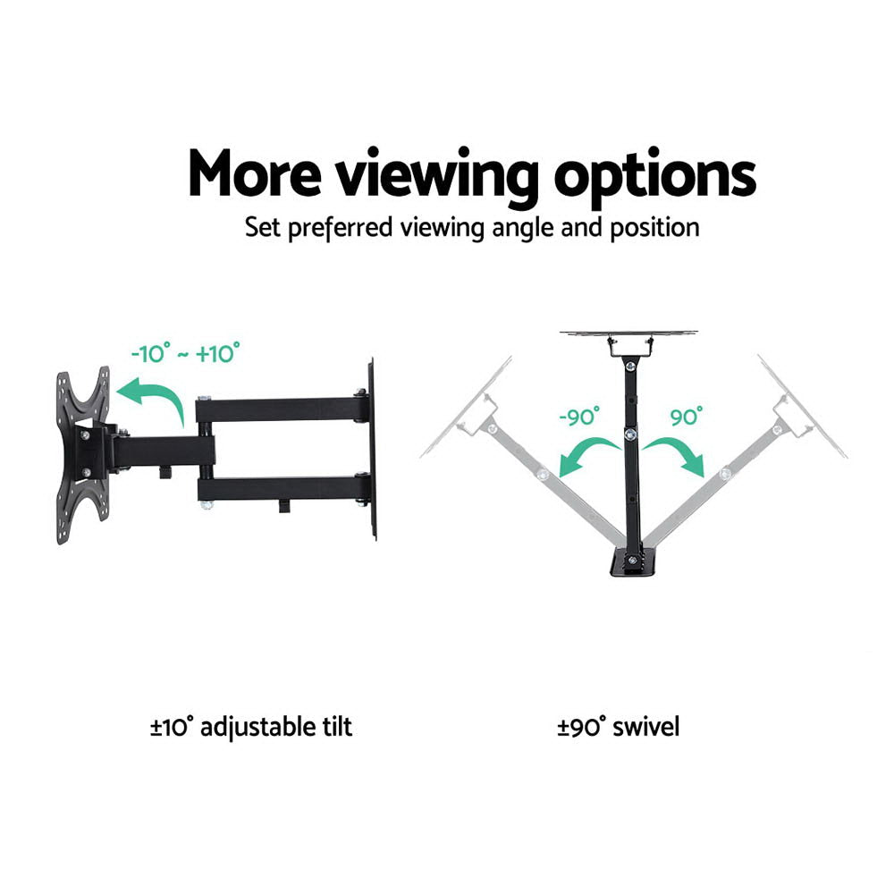 TV Wall Mount Bracket for 17" - 42" LED LCD TVs Full Motion Strong Arms - Appliances > TV > TVs & Accessories - Rivercity House & Home Co. (ABN 18 642 972 209) - Affordable Modern Furniture Australia