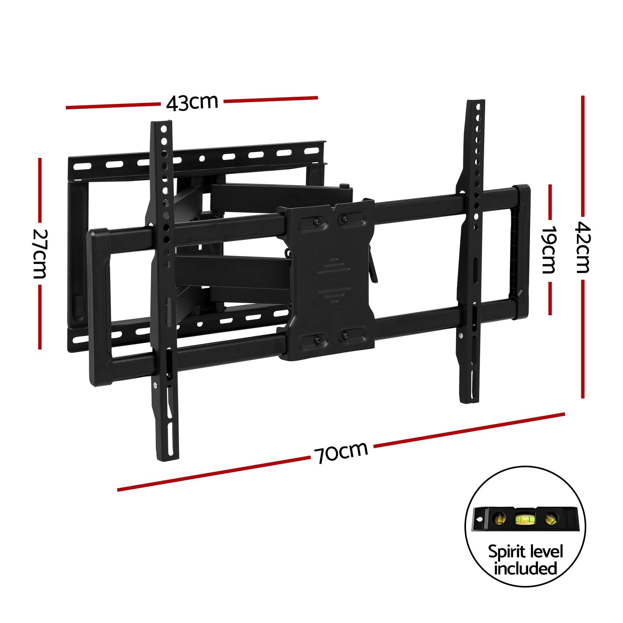 TV Wall Mount Bracket for 37" - 85" TVs Swivel Tilt Extendable Full Motion - Appliances > TV > TVs & Accessories - Rivercity House & Home Co. (ABN 18 642 972 209) - Affordable Modern Furniture Australia