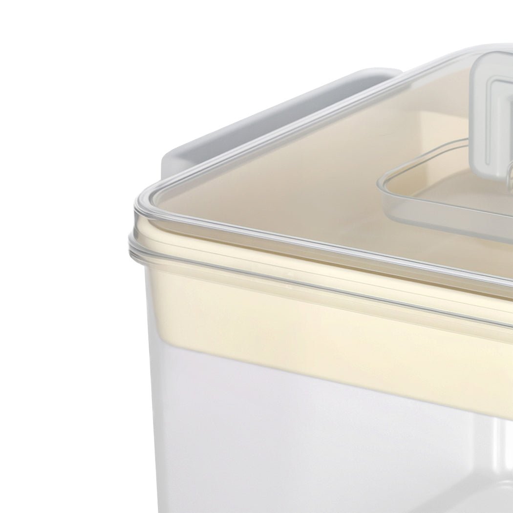 Two Layer Medical Storage Box with Handle and Compartments - Transparent - Rivercity House & Home Co. (ABN 18 642 972 209) - Affordable Modern Furniture Australia