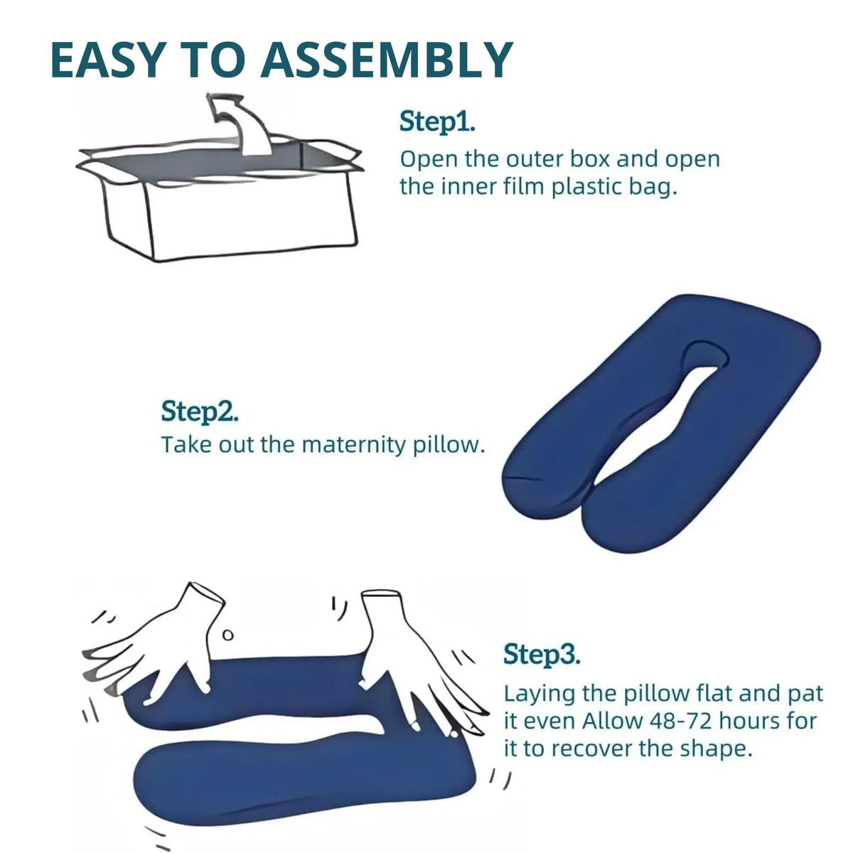 U Shaped Full Body Pregnancy Pillow for Support - Grey - Baby & Kids > Nursing > Nursing & Feeding - Rivercity House & Home Co. (ABN 18 642 972 209) - Affordable Modern Furniture Australia
