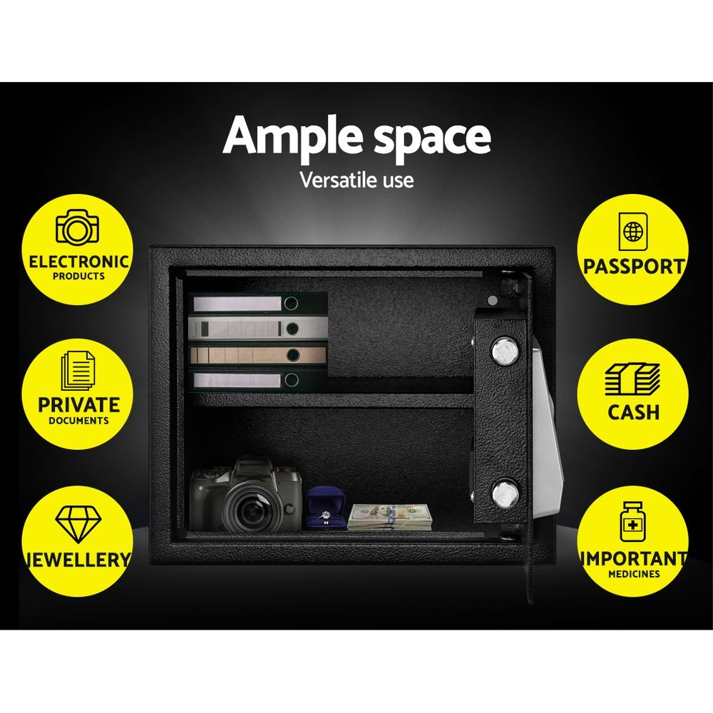 UL - TECH Security Safe Box 20L - Electronics > Business & Home Security > Safes & Lock Boxes - Rivercity House & Home Co. (ABN 18 642 972 209) - Affordable Modern Furniture Australia