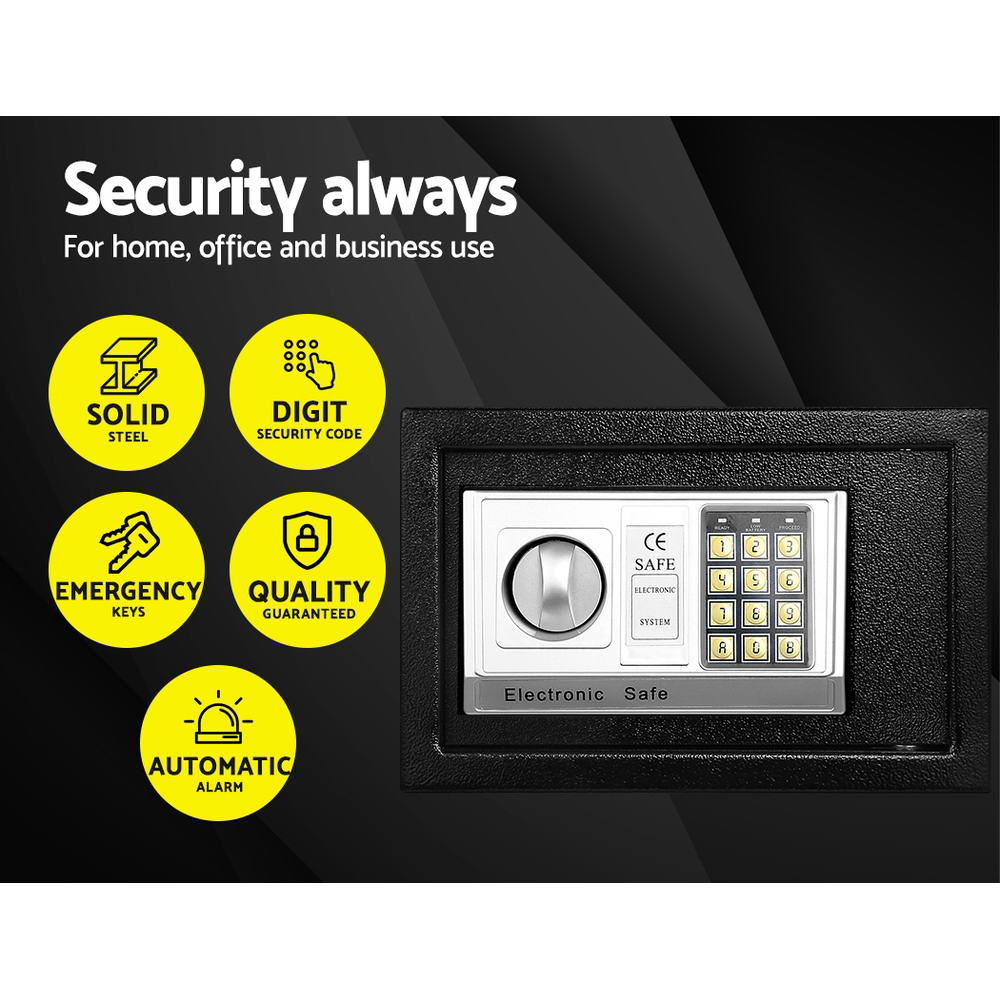 UL - TECH Security Safe Box 8.5L - Electronics > Business & Home Security > Safes & Lock Boxes - Rivercity House & Home Co. (ABN 18 642 972 209) - Affordable Modern Furniture Australia