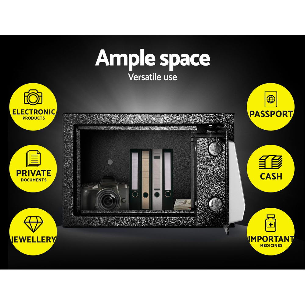 UL - TECH Security Safe Box 8.5L - Electronics > Business & Home Security > Safes & Lock Boxes - Rivercity House & Home Co. (ABN 18 642 972 209) - Affordable Modern Furniture Australia