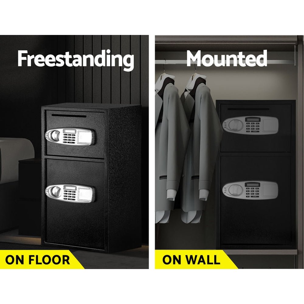 UL - TECH Security Safe Box Double Door - Electronics > Business & Home Security > Safes & Lock Boxes - Rivercity House & Home Co. (ABN 18 642 972 209) - Affordable Modern Furniture Australia