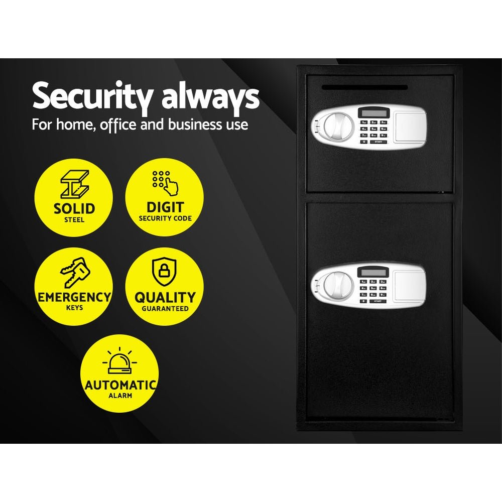 UL - TECH Security Safe Box Double Door - Electronics > Business & Home Security > Safes & Lock Boxes - Rivercity House & Home Co. (ABN 18 642 972 209) - Affordable Modern Furniture Australia
