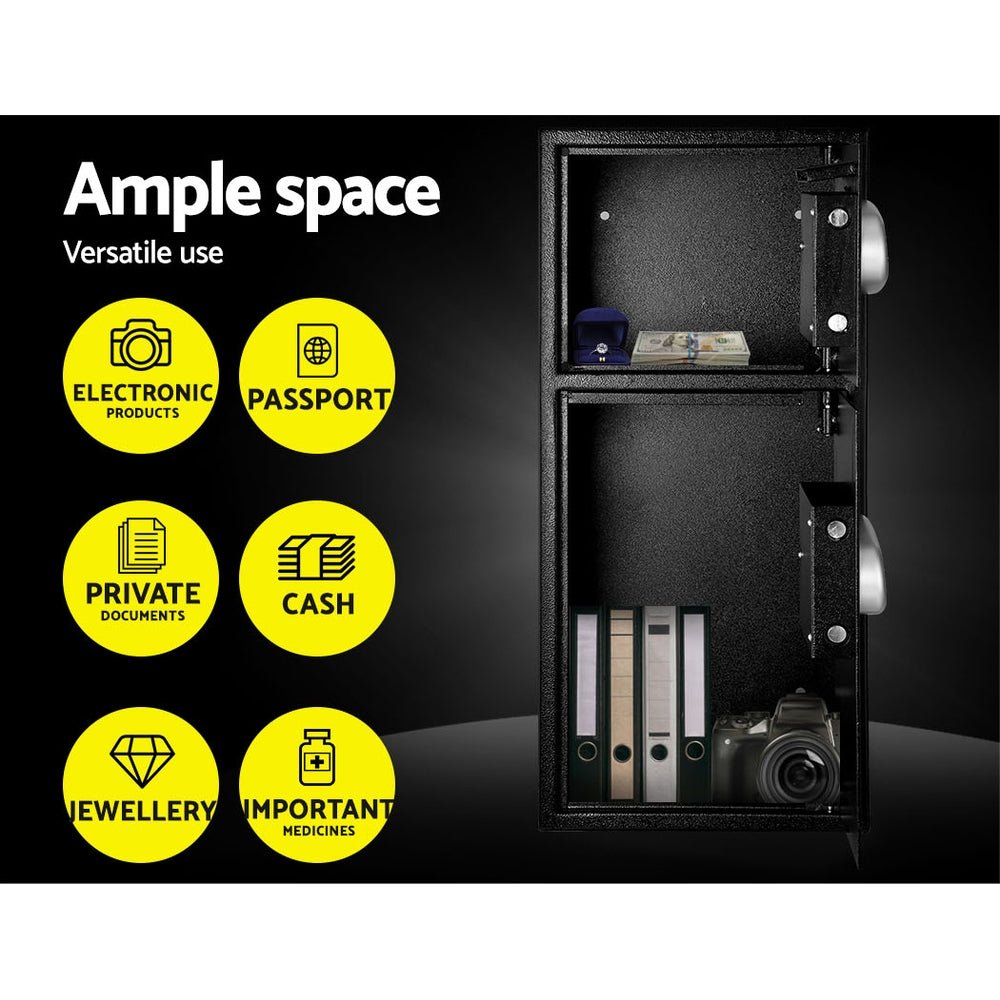UL - TECH Security Safe Box Double Door - Electronics > Business & Home Security > Safes & Lock Boxes - Rivercity House & Home Co. (ABN 18 642 972 209) - Affordable Modern Furniture Australia