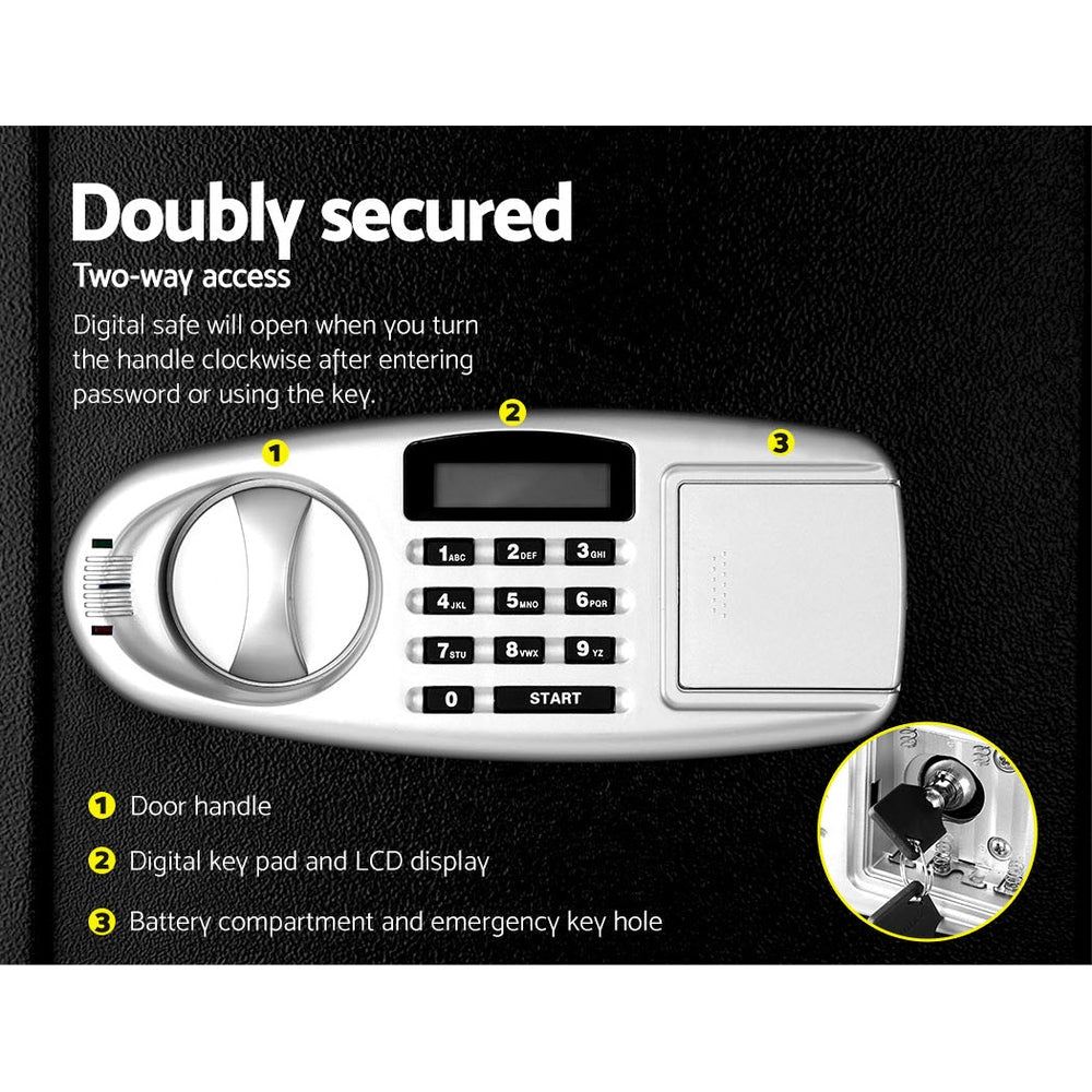 UL - TECH Security Safe Box LCD Display - Electronics > Business & Home Security > Safes & Lock Boxes - Rivercity House & Home Co. (ABN 18 642 972 209) - Affordable Modern Furniture Australia
