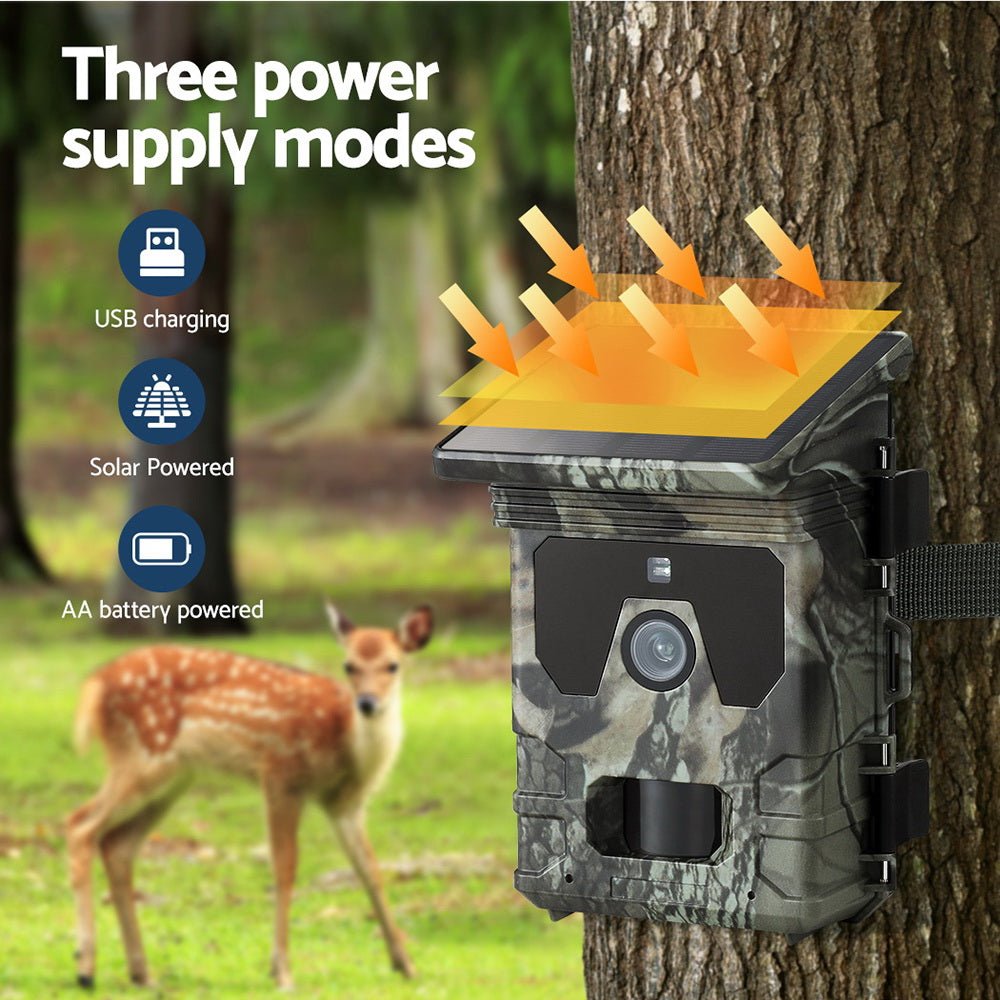 UL - tech Solar Trail Camera 4K 50MP Wildlife - Audio & Video > CCTV - Rivercity House & Home Co. (ABN 18 642 972 209) - Affordable Modern Furniture Australia