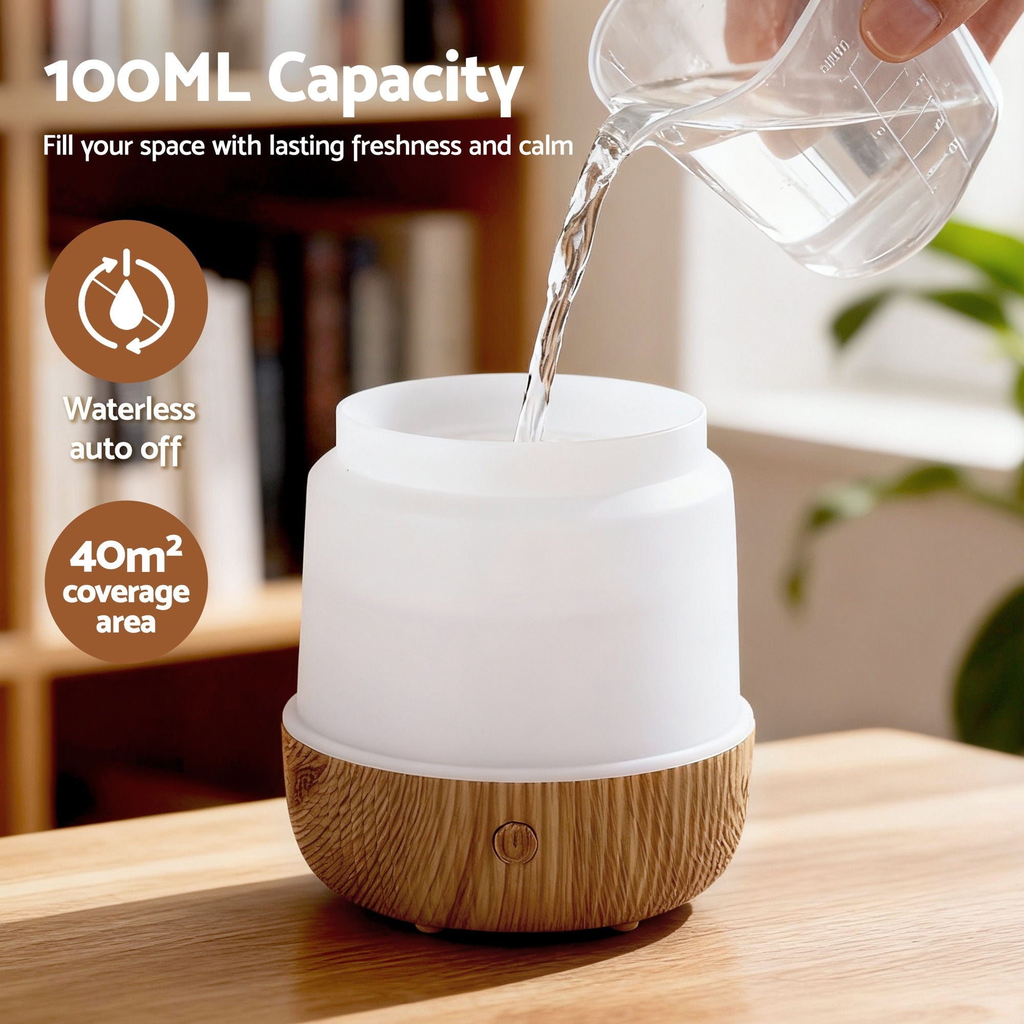 Ultrasonic Aroma Diffuser Aromatherapy 100ml LED Lights Iron Humidifier Forest - Appliances > Aroma Diffusers & Humidifiers > Aroma Diffusers - Rivercity House & Home Co. (ABN 18 642 972 209) - Affordable Modern Furniture Australia