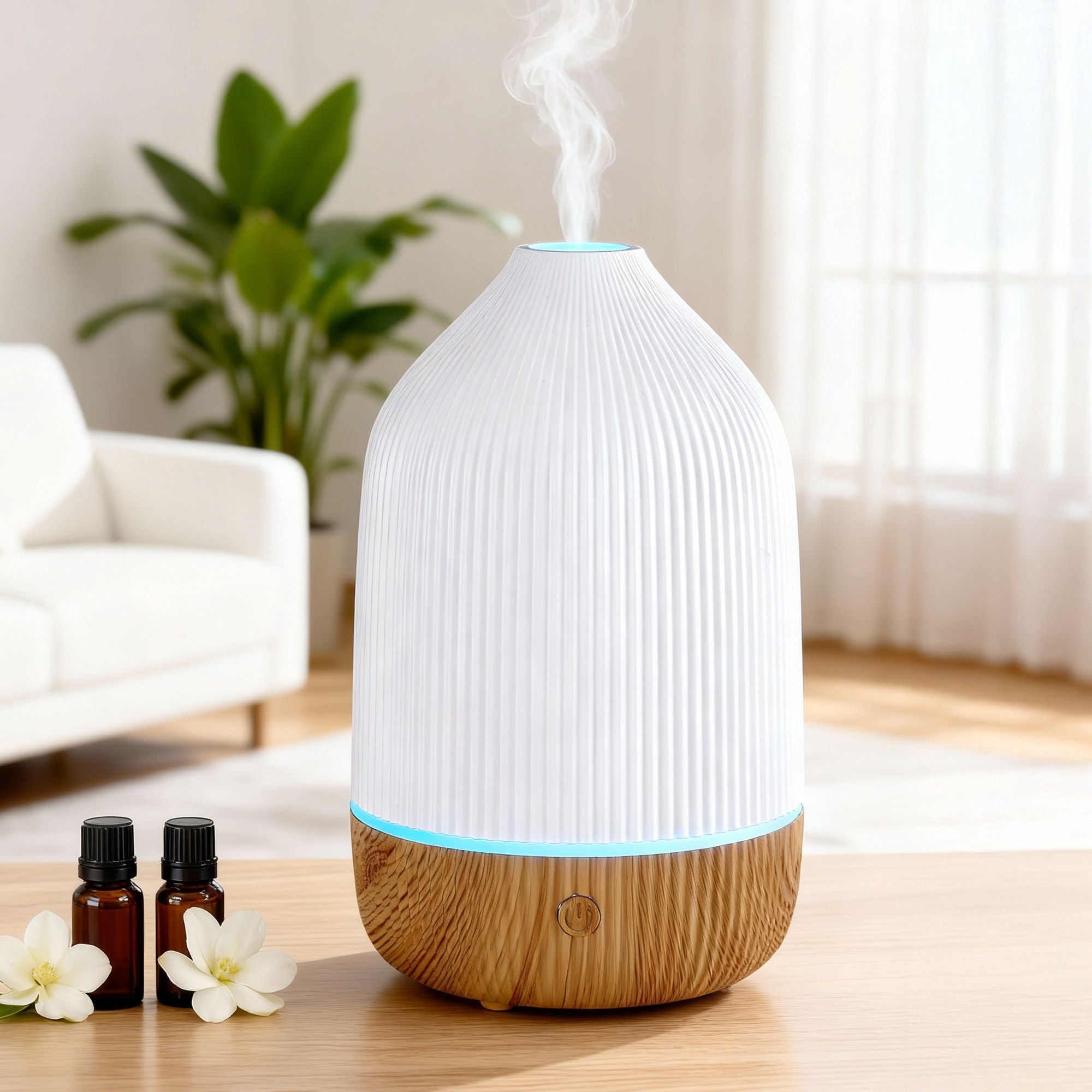 Ultrasonic Aroma Diffuser Aromatherapy 100ml LED Lights Iron Humidifier Forest - Appliances > Aroma Diffusers & Humidifiers > Aroma Diffusers - Rivercity House & Home Co. (ABN 18 642 972 209) - Affordable Modern Furniture Australia