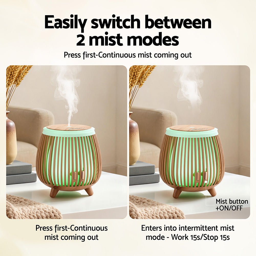 Ultrasonic Aroma Diffuser Aromatherapy 140ml LED Lights Iron Humidifier Forest Deep Wood - Appliances > Aroma Diffusers & Humidifiers > Aroma Diffusers - Rivercity House & Home Co. (ABN 18 642 972 209) - Affordable Modern Furniture Australia