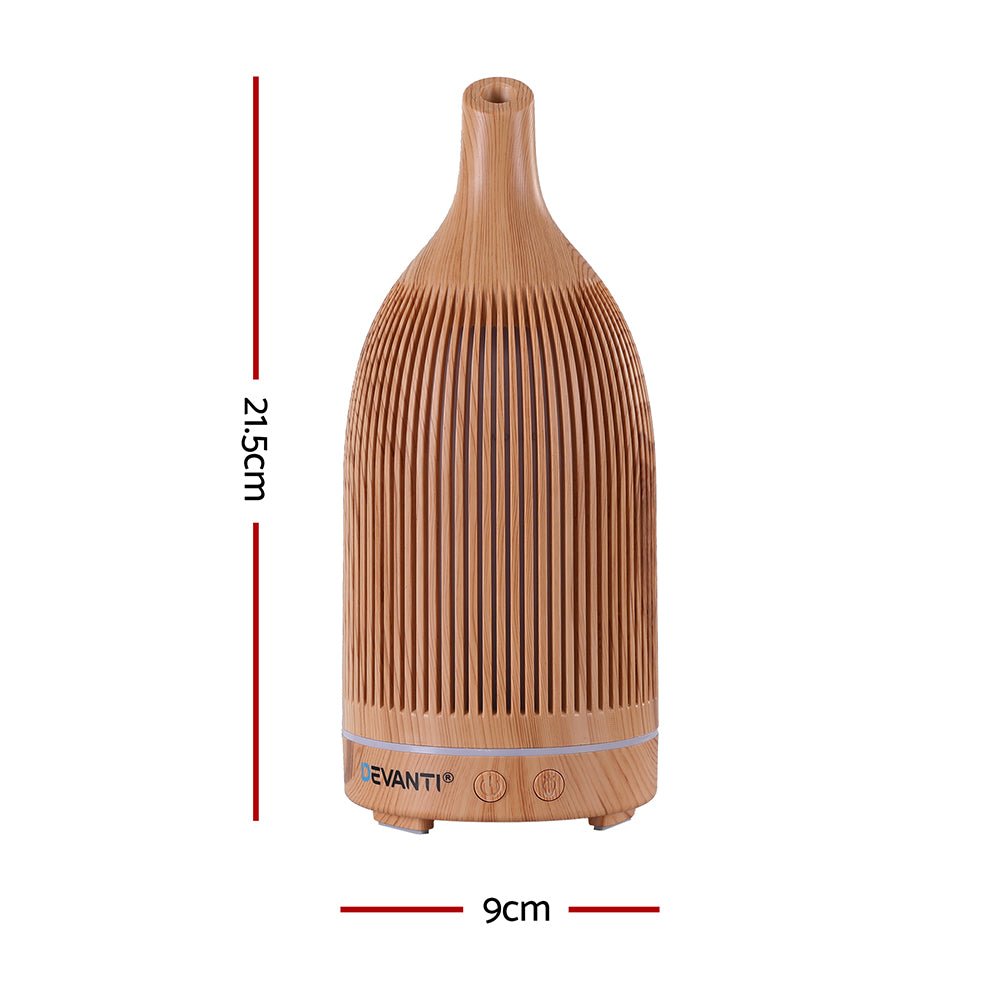Ultrasonic Aroma Diffuser Aromatherapy 200ml LED Lights Iron Humidifier Forest Light wood grain - Appliances > Aroma Diffusers & Humidifiers > Aroma Diffusers - Rivercity House & Home Co. (ABN 18 642 972 209) - Affordable Modern Furniture Australia