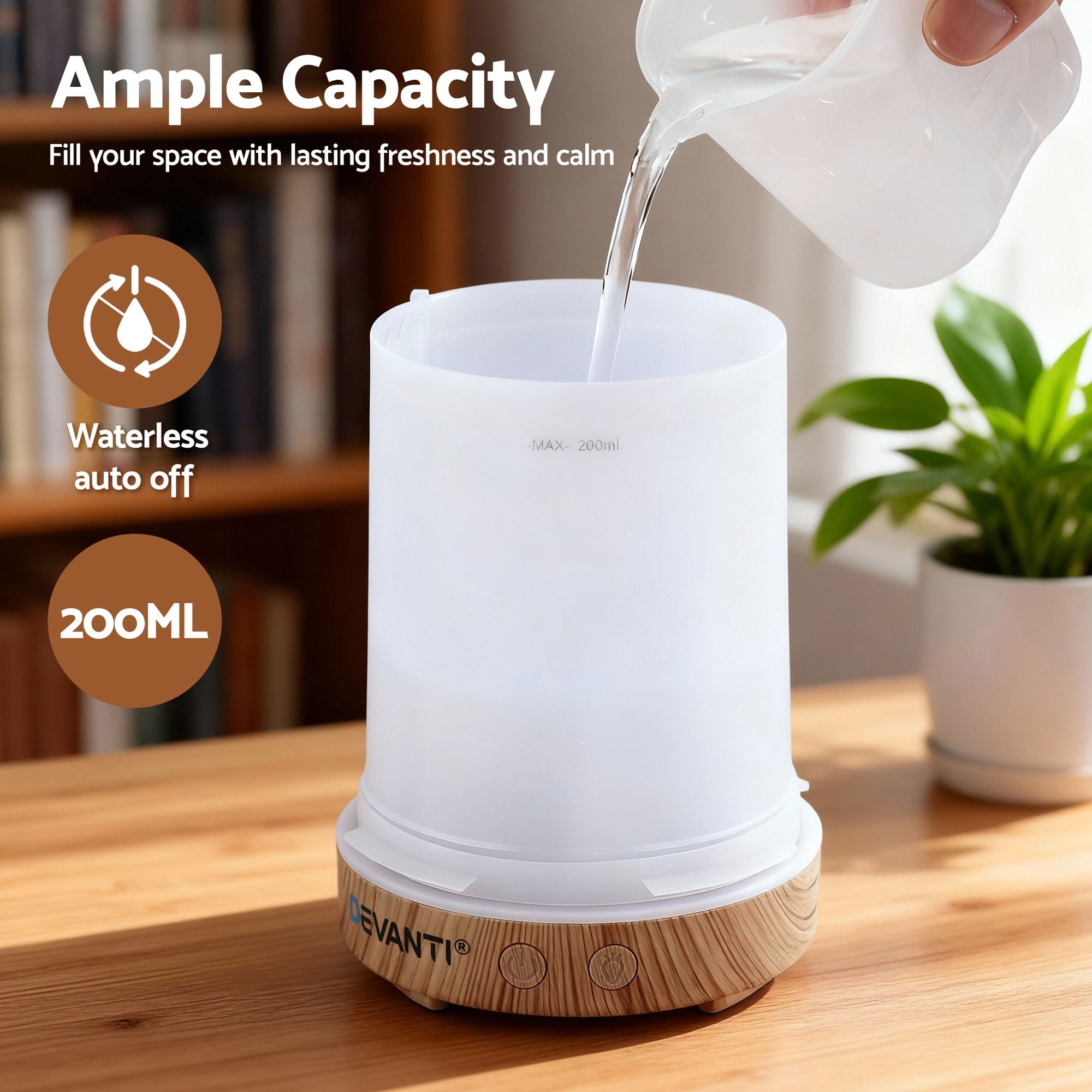 Ultrasonic Aroma Diffuser Aromatherapy 200ml LED Lights Iron Humidifier Forest - Appliances > Aroma Diffusers & Humidifiers > Aroma Diffusers - Rivercity House & Home Co. (ABN 18 642 972 209) - Affordable Modern Furniture Australia