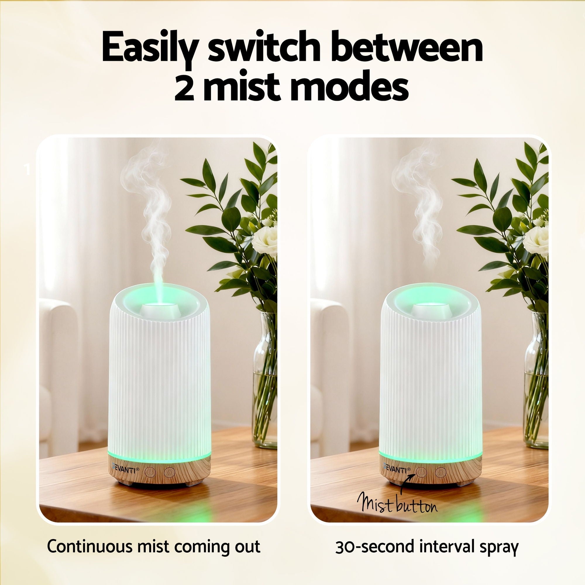 Ultrasonic Aroma Diffuser Aromatherapy 200ml LED Lights Iron Humidifier Forest - Appliances > Aroma Diffusers & Humidifiers > Aroma Diffusers - Rivercity House & Home Co. (ABN 18 642 972 209) - Affordable Modern Furniture Australia