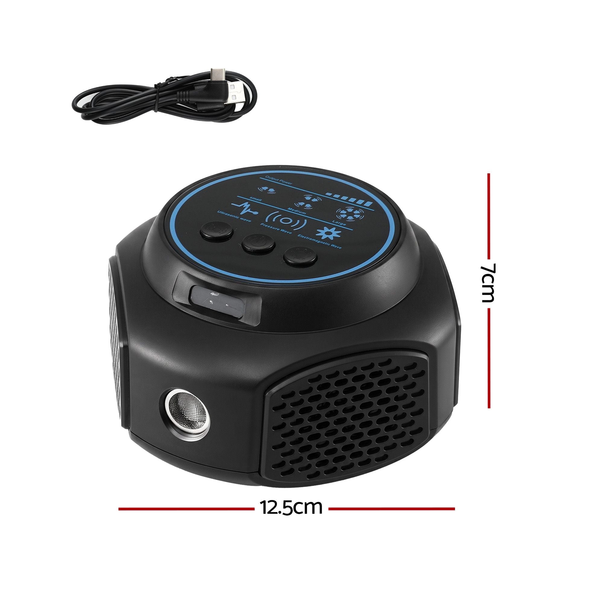 Ultrasonic Rat Repeller 360 Degree 4 Modes Pest Repeller Black - Home & Garden > Garden Tools > Gardening Tools - Rivercity House & Home Co. (ABN 18 642 972 209) - Affordable Modern Furniture Australia