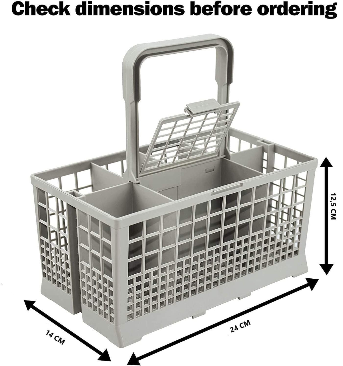 Universal Dishwasher Cutlery Basket 24 x 14 x 12 cm - Appliances > Kitchen Appliances > Dishwashers - Rivercity House & Home Co. (ABN 18 642 972 209) - Affordable Modern Furniture Australia