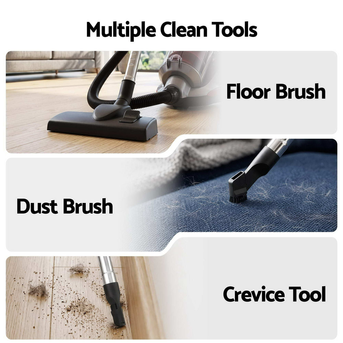 Vacuum Cleaner Bagless Canister 2000W 25kPa Powerful Suction 4L - Appliances > Vacuum Cleaners > Stick Vacuums - Rivercity House & Home Co. (ABN 18 642 972 209) - Affordable Modern Furniture Australia