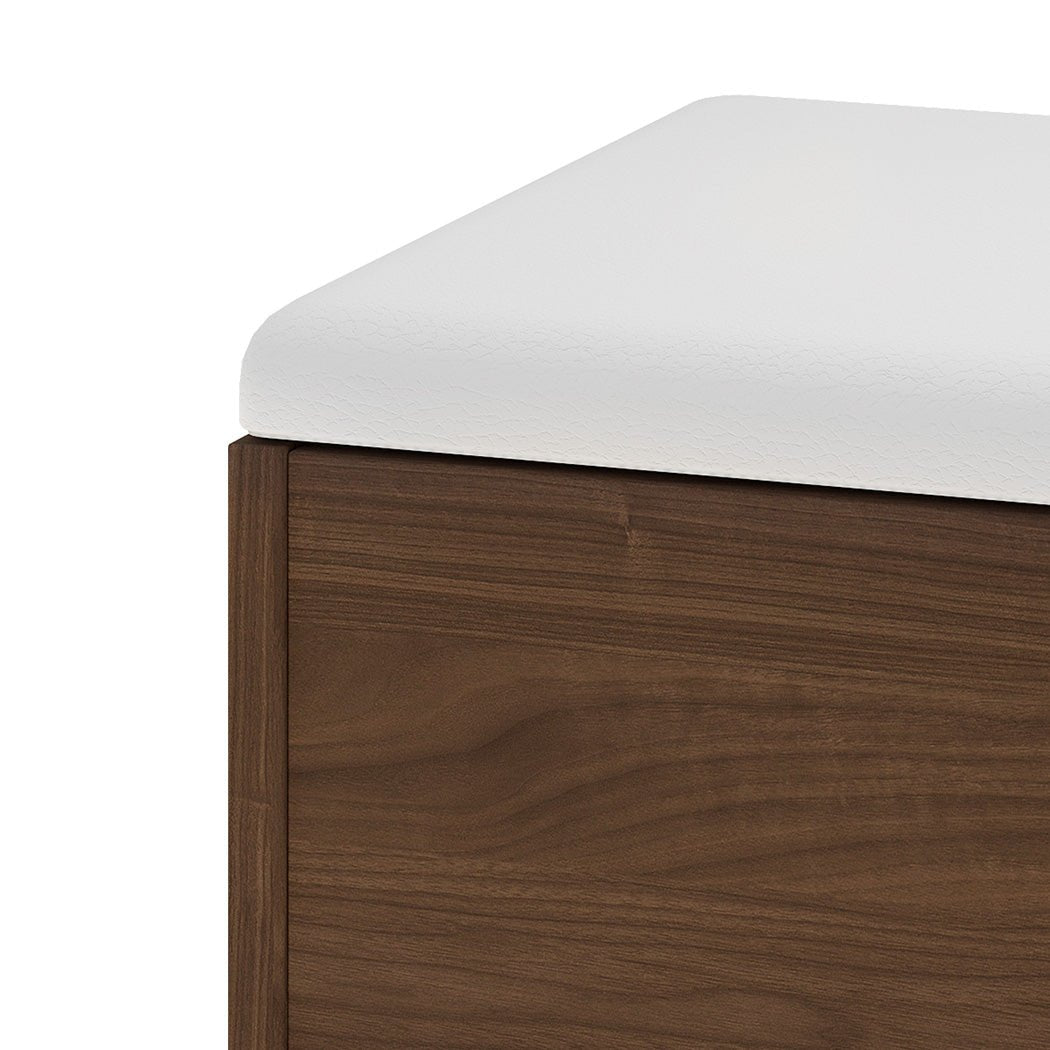 Vanity Dressing Table with LED Makeup Mirror, 3 Drawers & Stool - Vintage Brown - Rivercity House & Home Co. (ABN 18 642 972 209) - Affordable Modern Furniture Australia