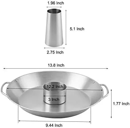Vertical Beer Can Chicken Roaster Rack with Detachable Holder and Drip Tray 30 cm Stainless Steel - Home & Garden > BBQ > BBQ Tools - Rivercity House & Home Co. (ABN 18 642 972 209) - Affordable Modern Furniture Australia