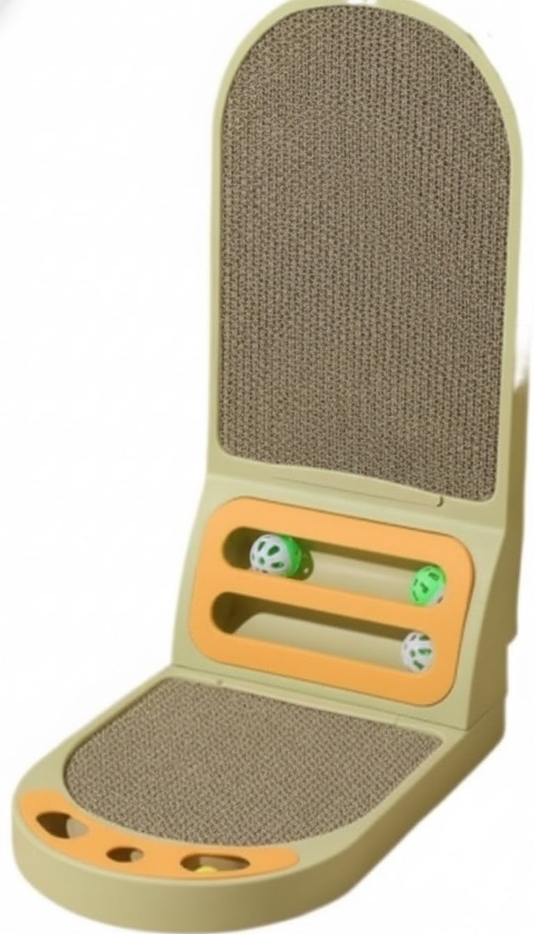 Vertical L - Shaped Cat Scratching Board with Durable Cardboard for Indoor Cats - Natural - Pet Care > Cat Supplies > Cat Scratching Posts - Rivercity House & Home Co. (ABN 18 642 972 209) - Affordable Modern Furniture Australia