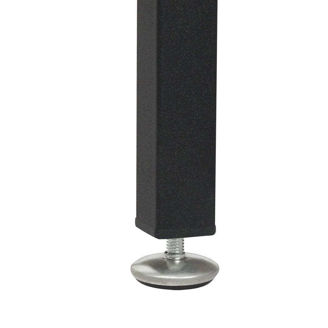 Vintage Narrow Side Table with Charging Station and Drawers - Brown & Black - Rivercity House & Home Co. (ABN 18 642 972 209) - Affordable Modern Furniture Australia