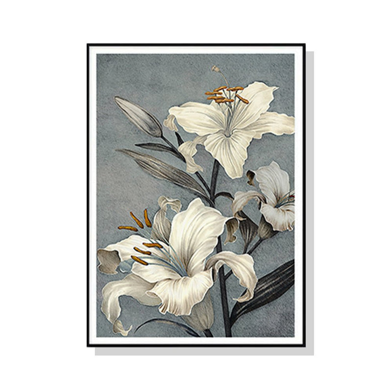 Wall Art 40cmx60cm Floral Lily II Black Frame Canvas - Home & Garden > Wall Art - Rivercity House & Home Co. (ABN 18 642 972 209) - Affordable Modern Furniture Australia