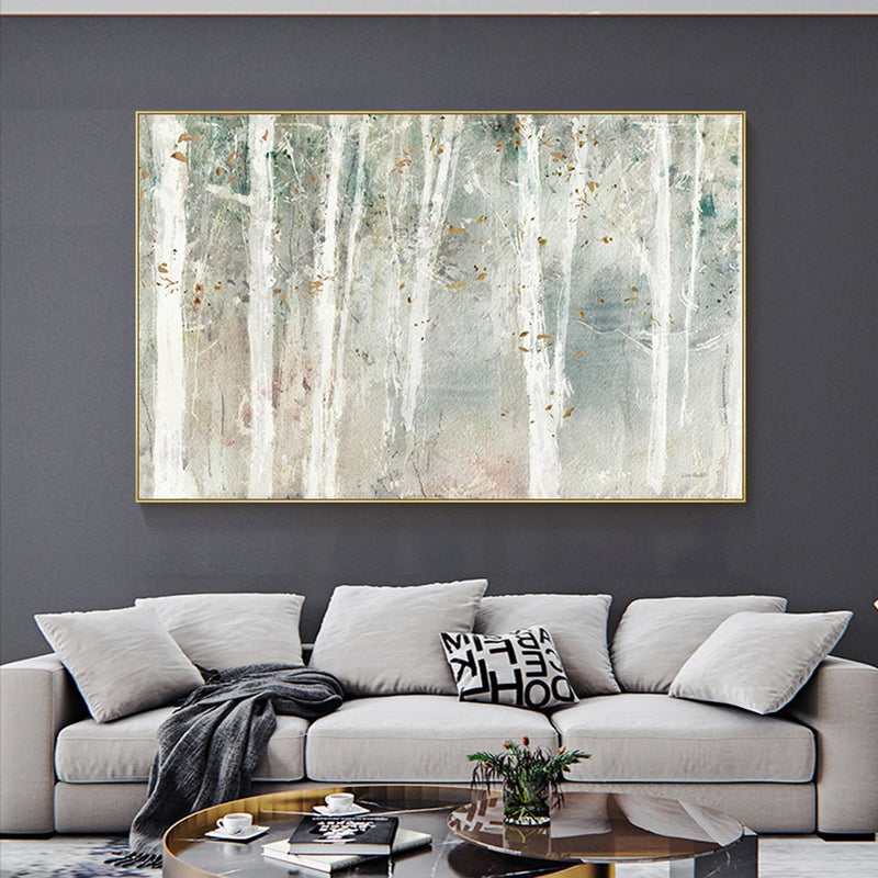 Wall Art 50cmx70cm Forest hang painting style Gold Frame Canvas - Home & Garden > Wall Art - Rivercity House & Home Co. (ABN 18 642 972 209) - Affordable Modern Furniture Australia