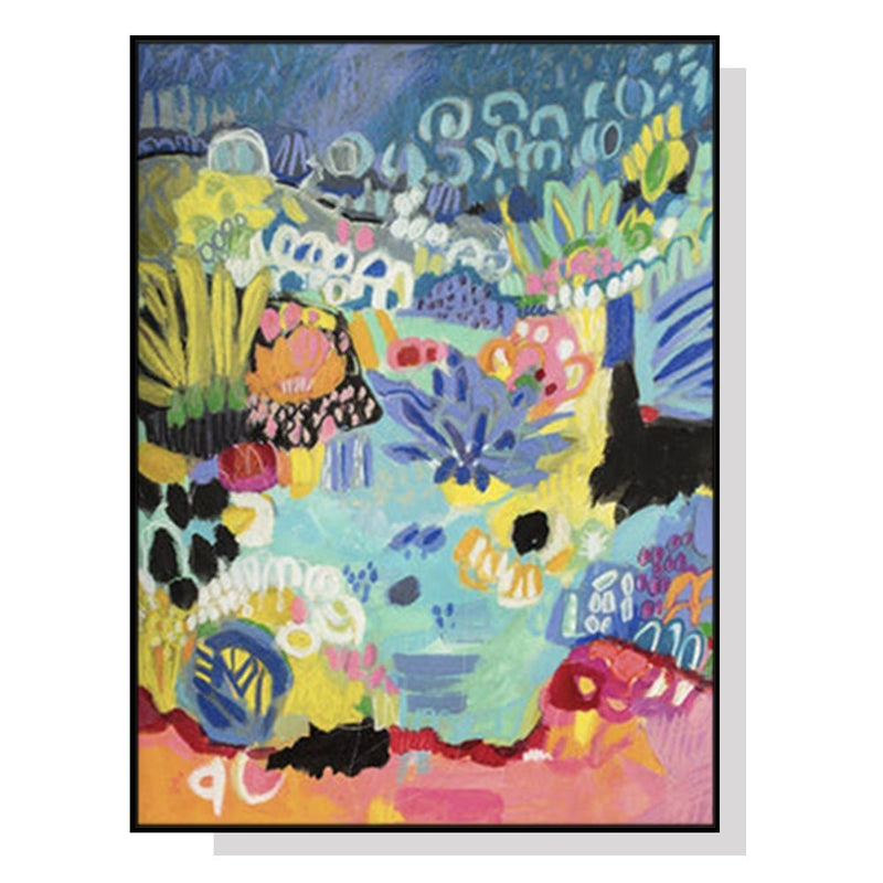 Wall Art 50cmx70cm Summer Smile B Black Frame Canvas - Home & Garden > Wall Art - Rivercity House & Home Co. (ABN 18 642 972 209) - Affordable Modern Furniture Australia